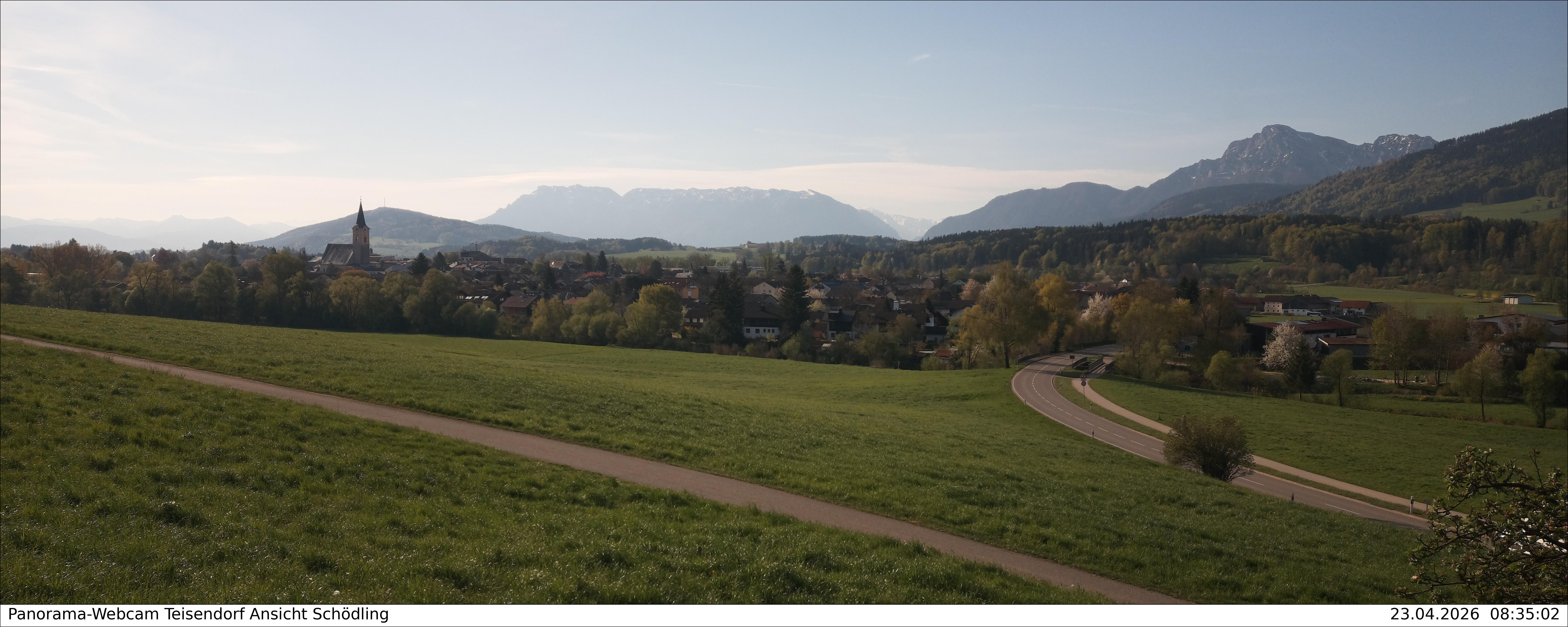 Archiv Foto Webcam Blick auf Teisendorf