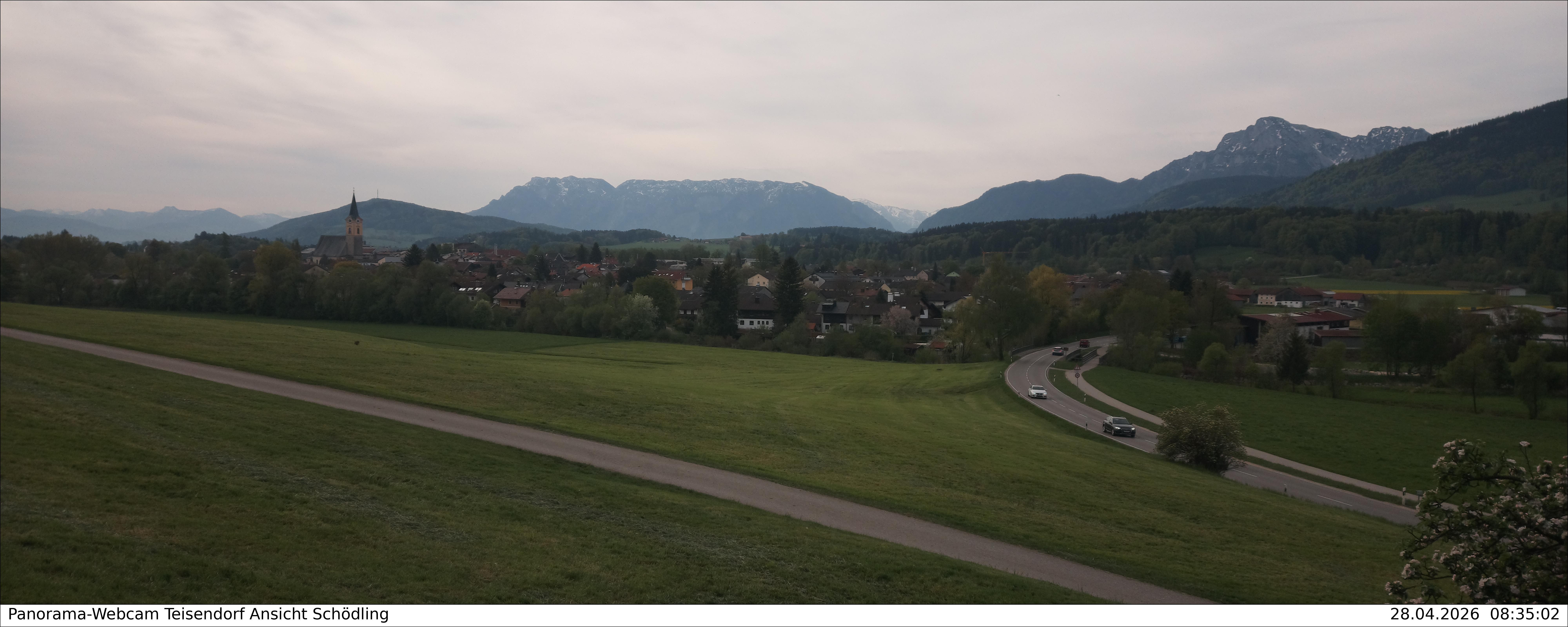 Archiv Foto Webcam Blick auf Teisendorf