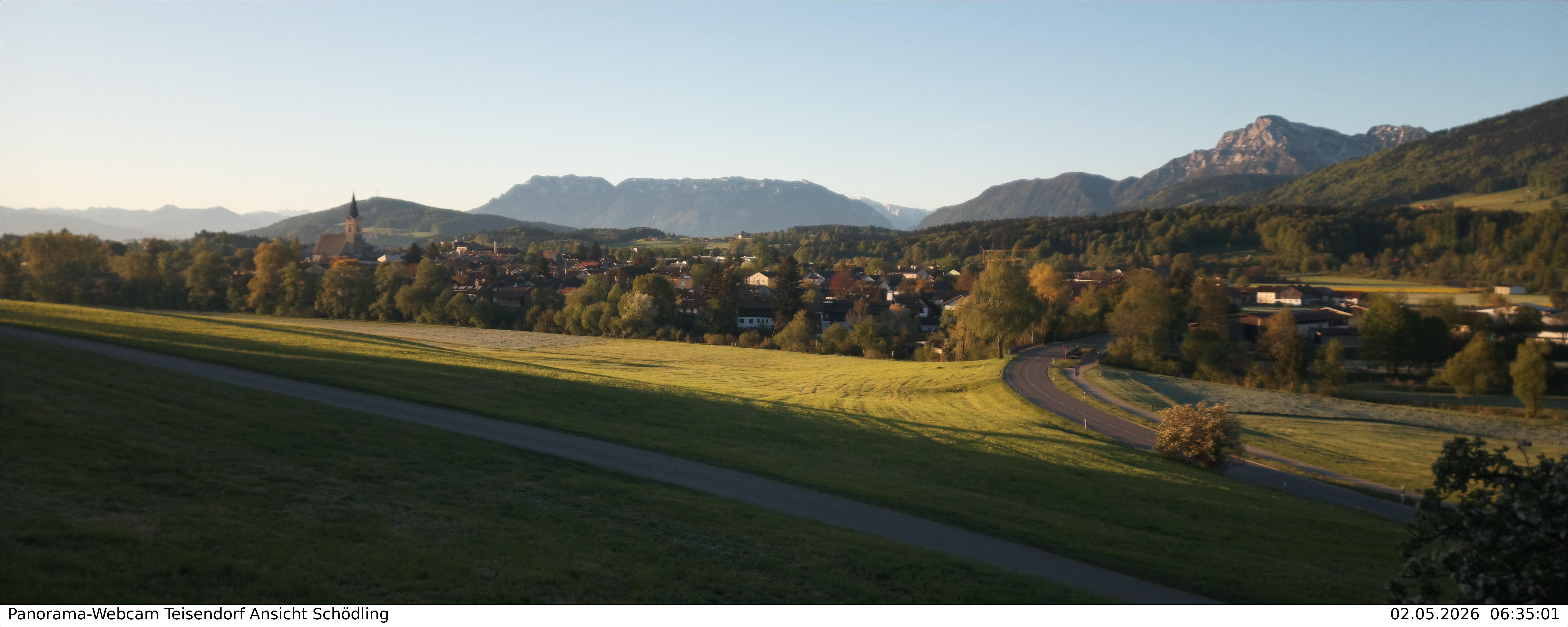 Archiv Foto Webcam Blick auf Teisendorf