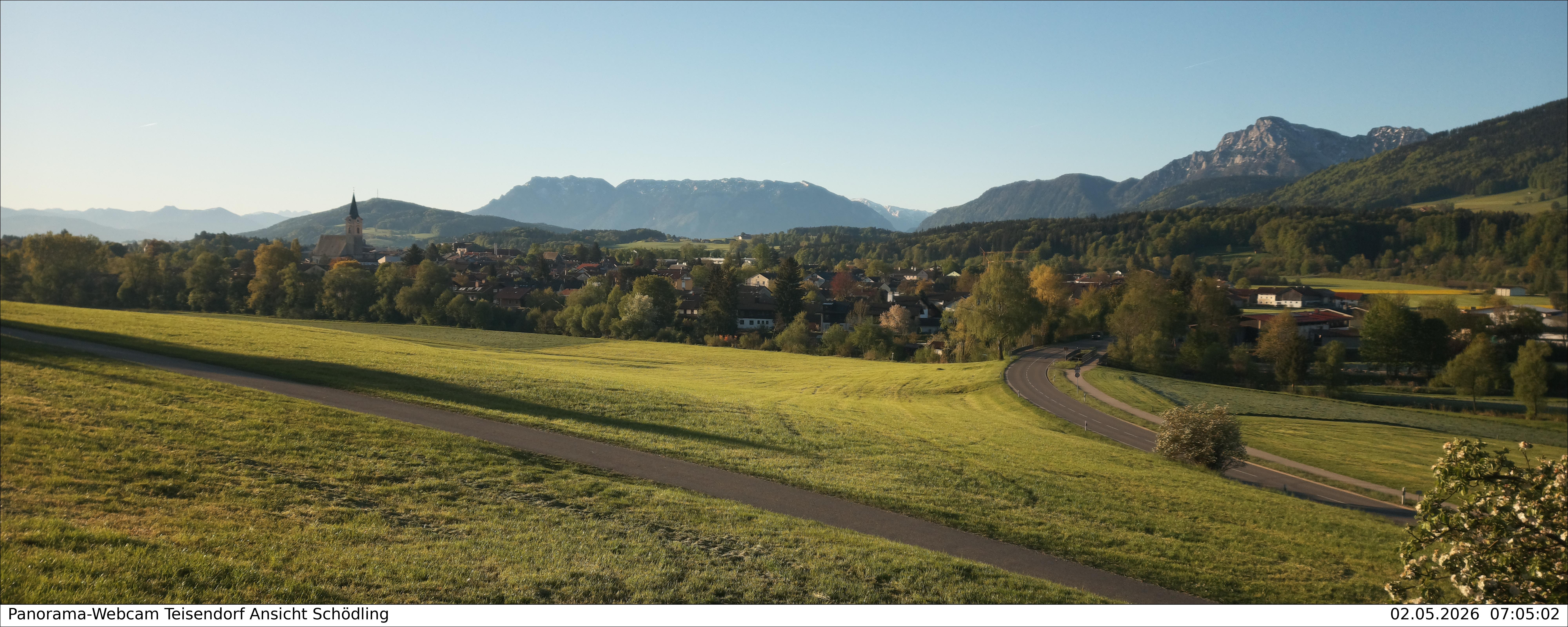 Archiv Foto Webcam Blick auf Teisendorf