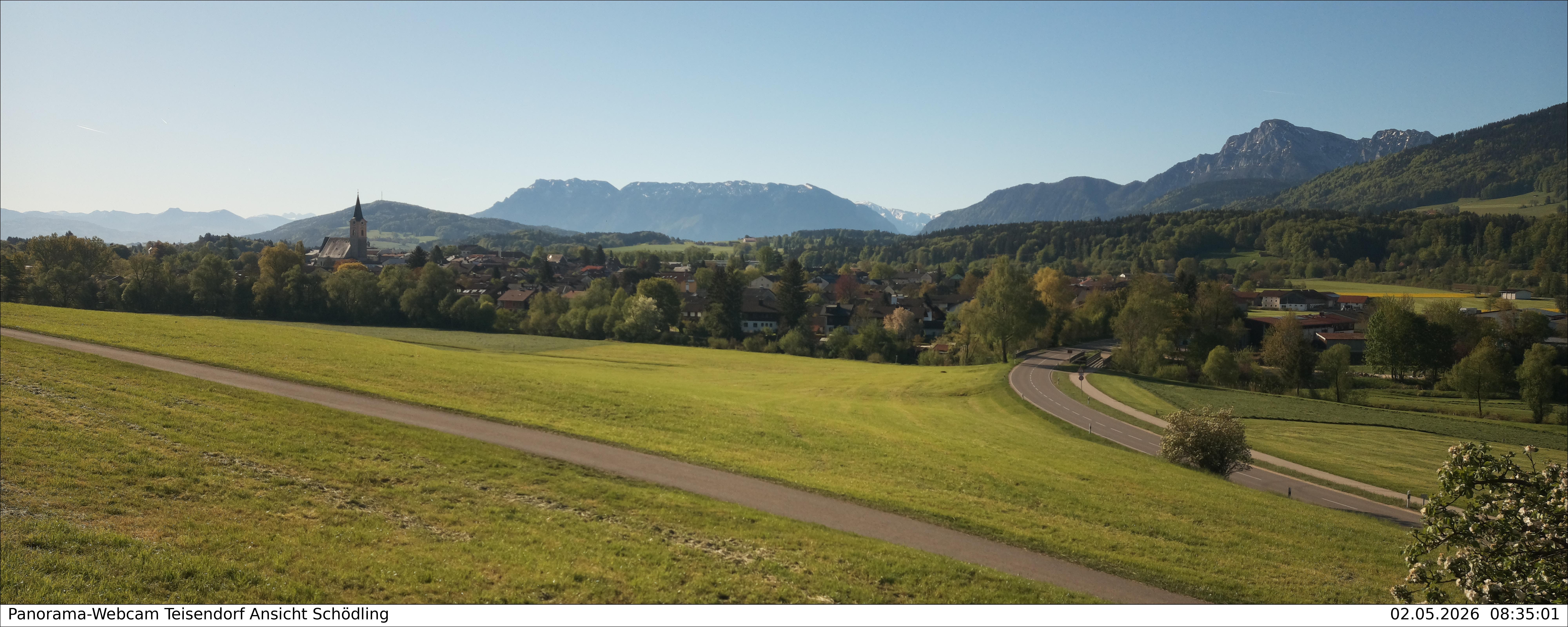 Archiv Foto Webcam Blick auf Teisendorf