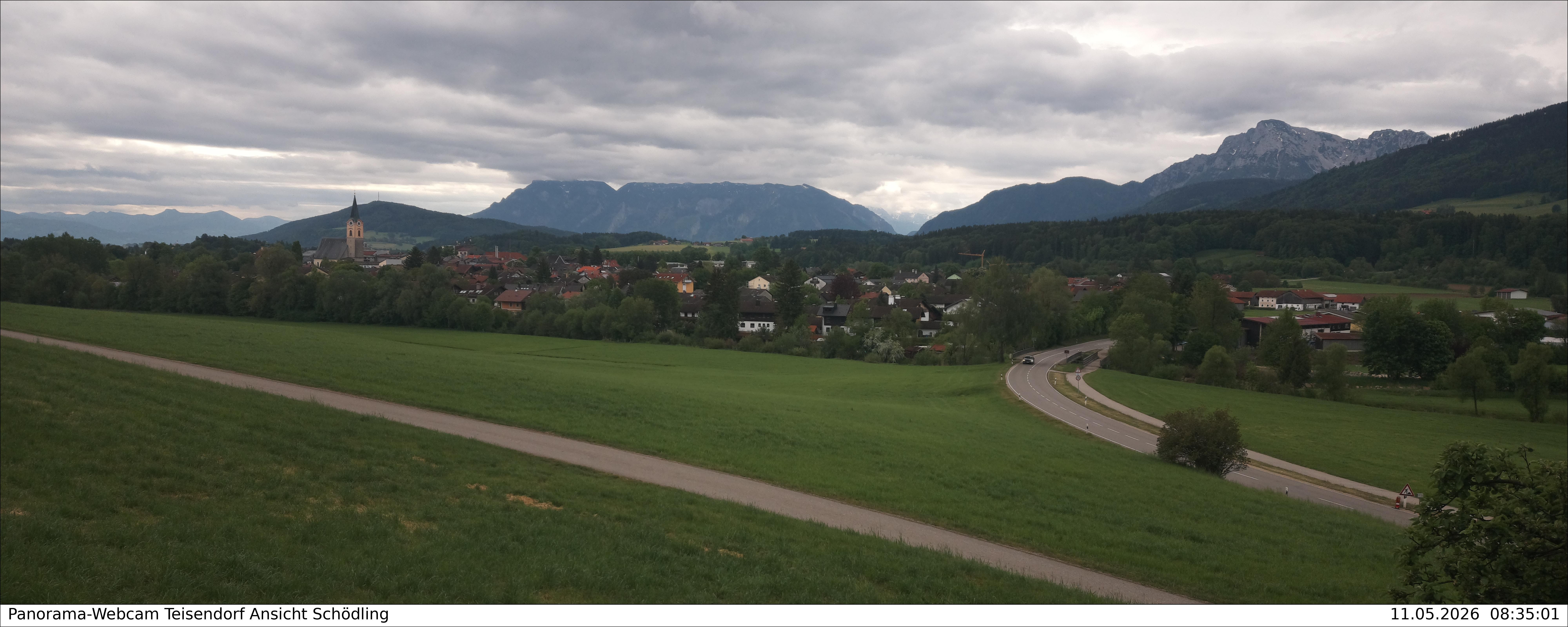 Archiv Foto Webcam Blick auf Teisendorf