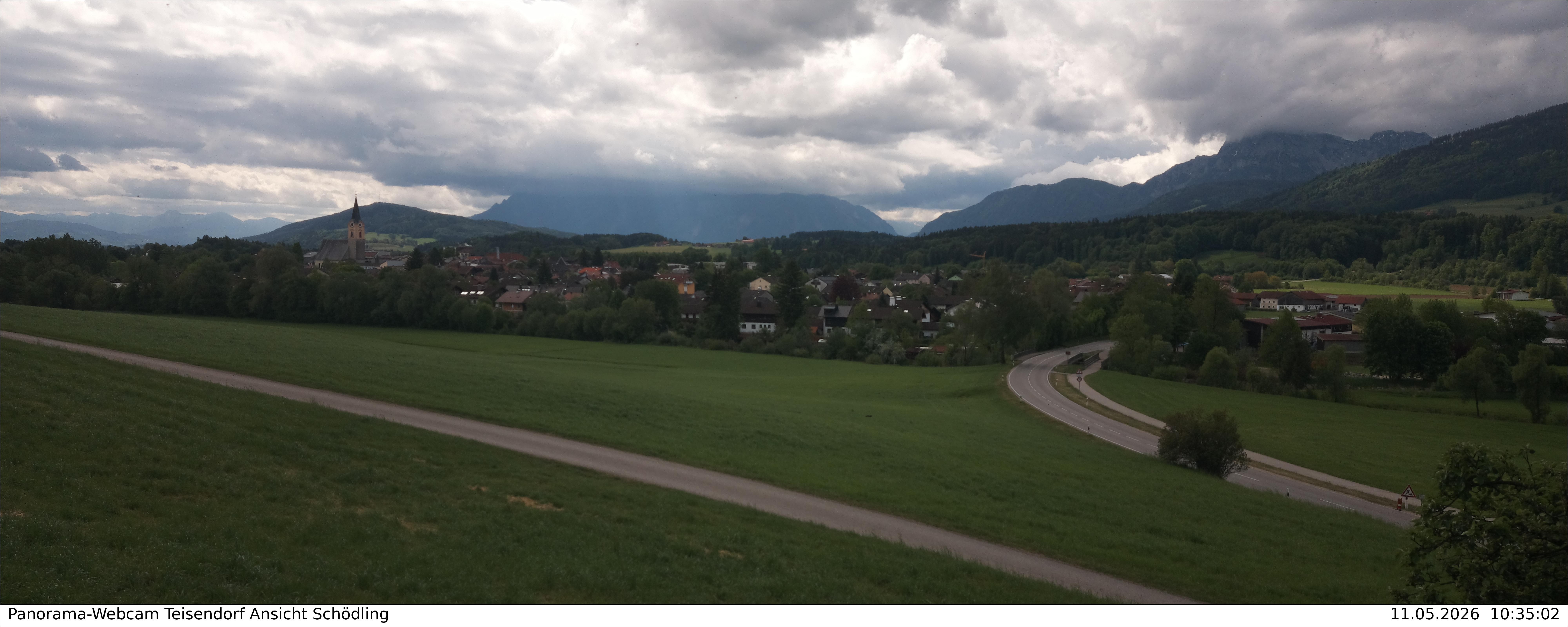Archiv Foto Webcam Blick auf Teisendorf