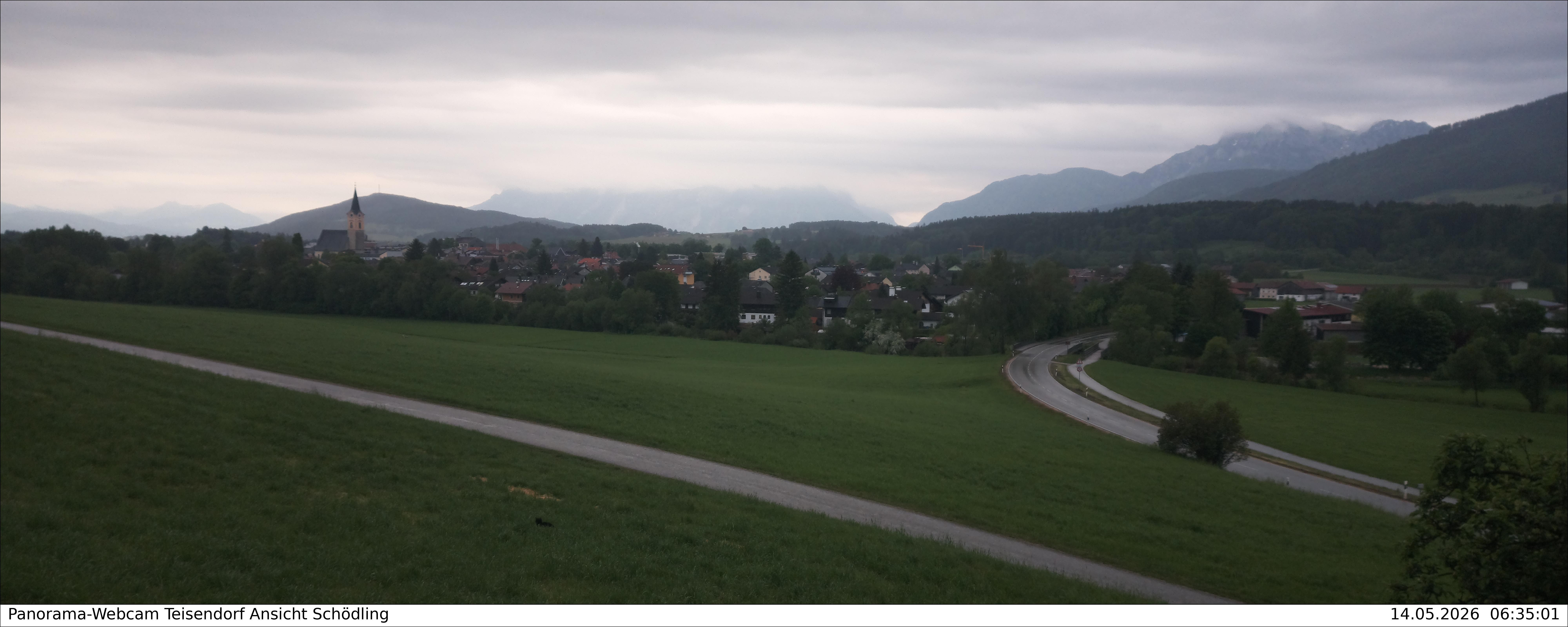 Archiv Foto Webcam Blick auf Teisendorf