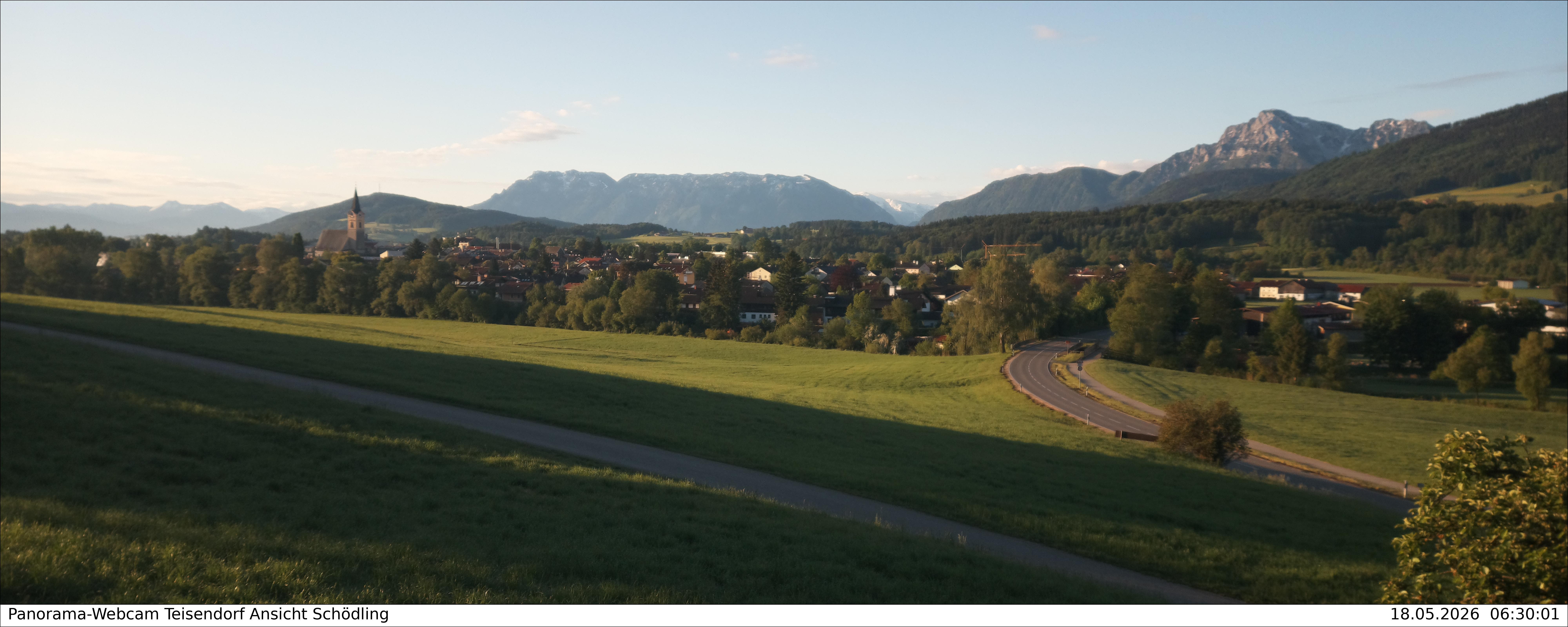 Archiv Foto Webcam Blick auf Teisendorf