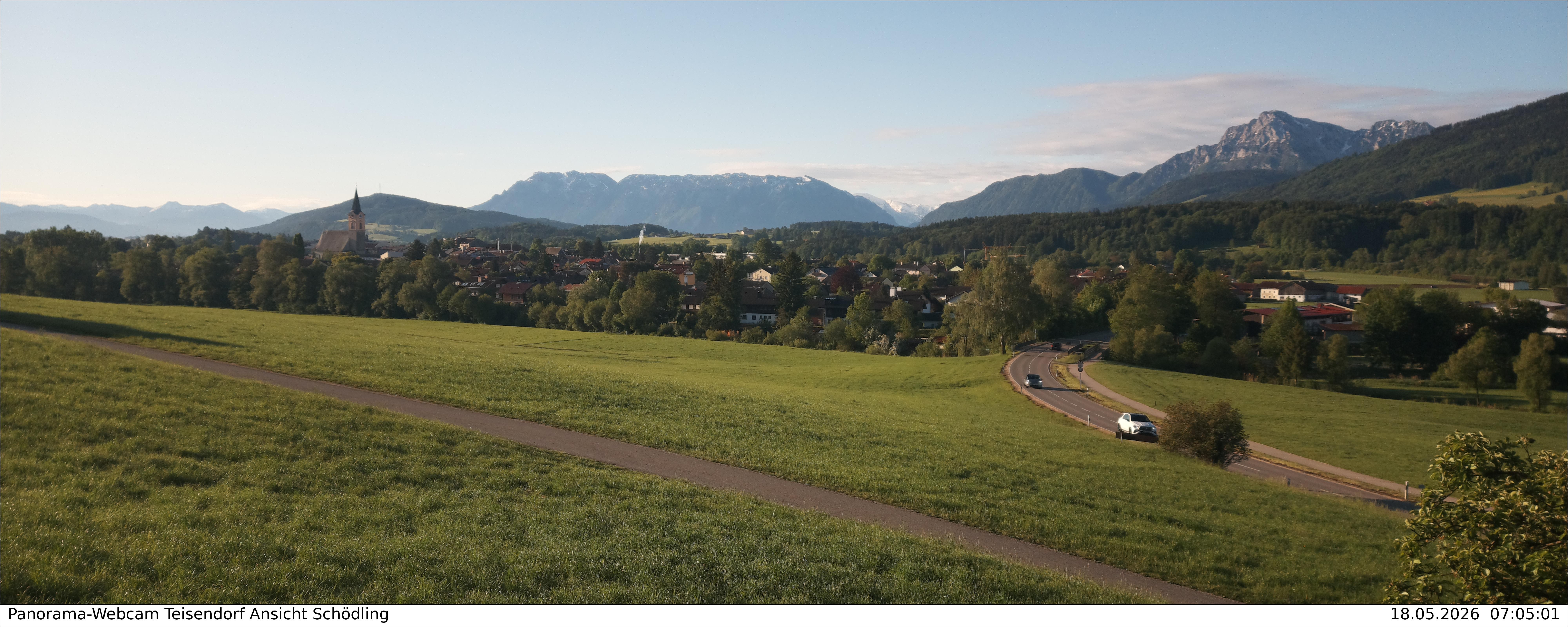 Archiv Foto Webcam Blick auf Teisendorf
