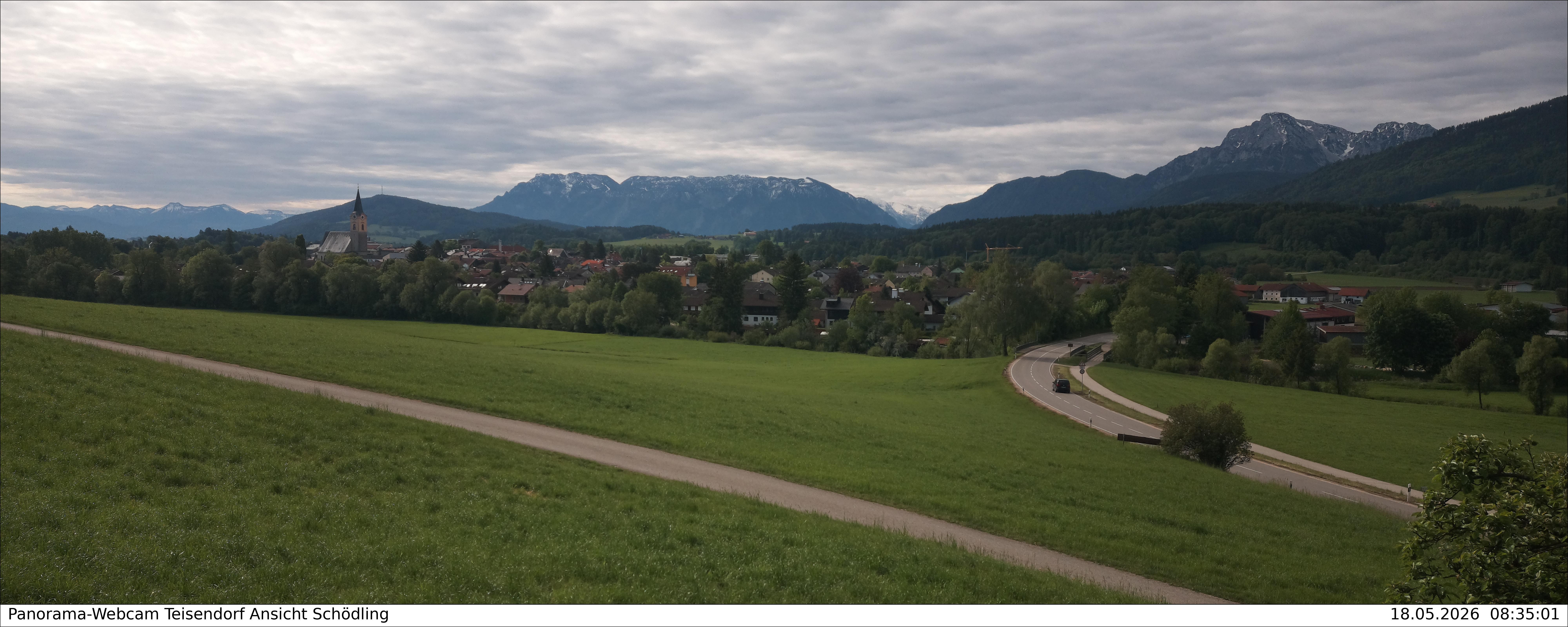 Archiv Foto Webcam Blick auf Teisendorf