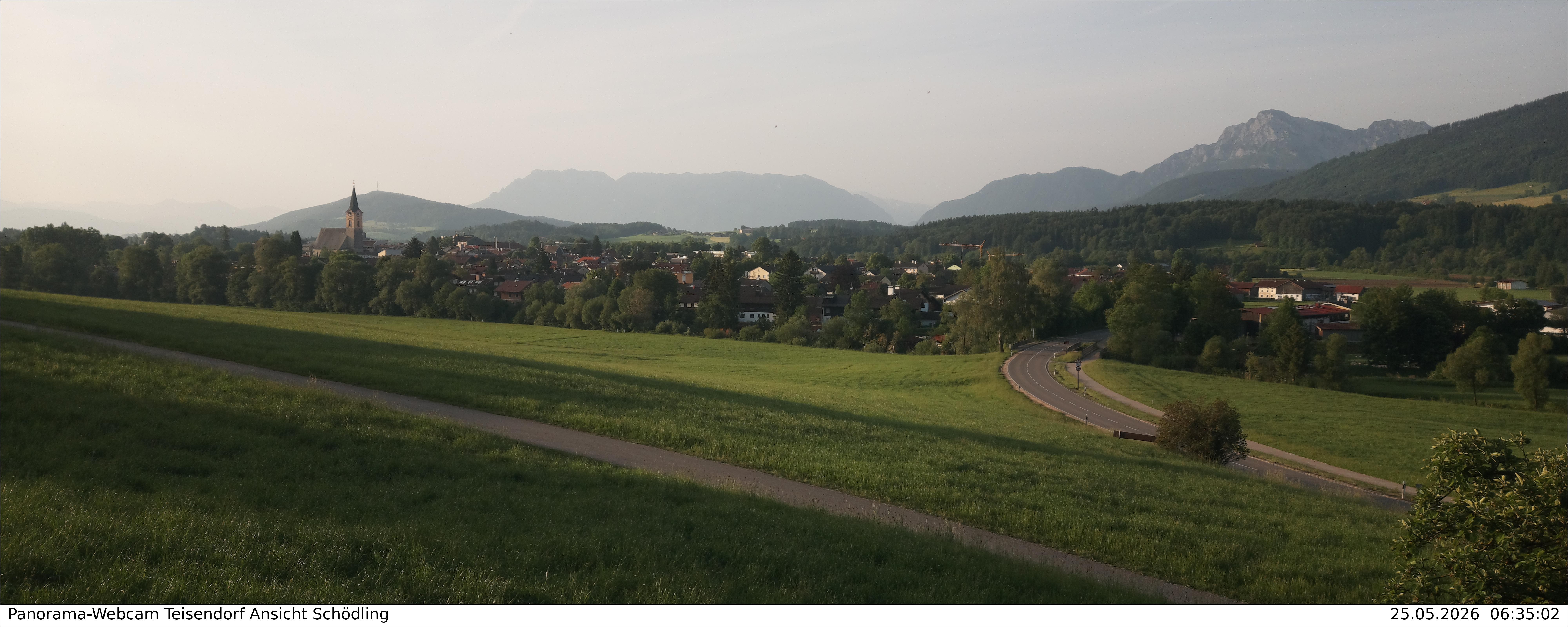 Archiv Foto Webcam Blick auf Teisendorf