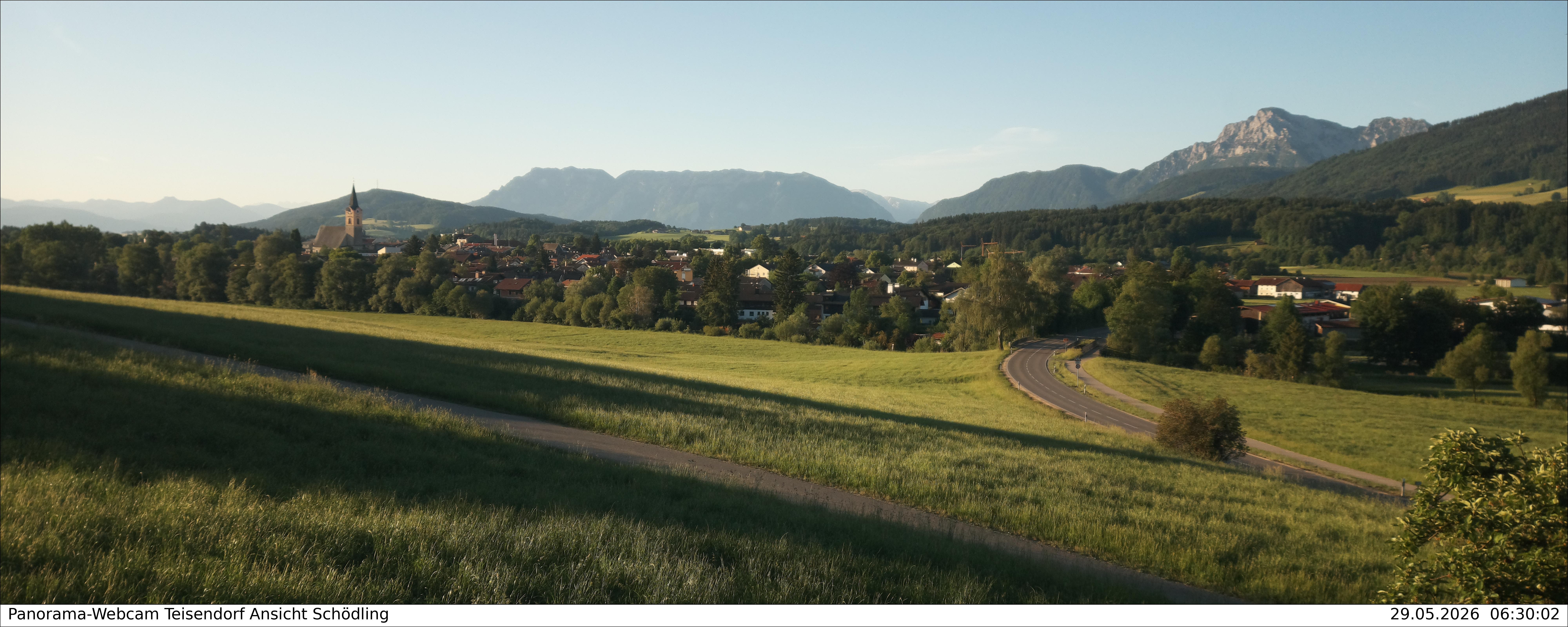 Archiv Foto Webcam Blick auf Teisendorf