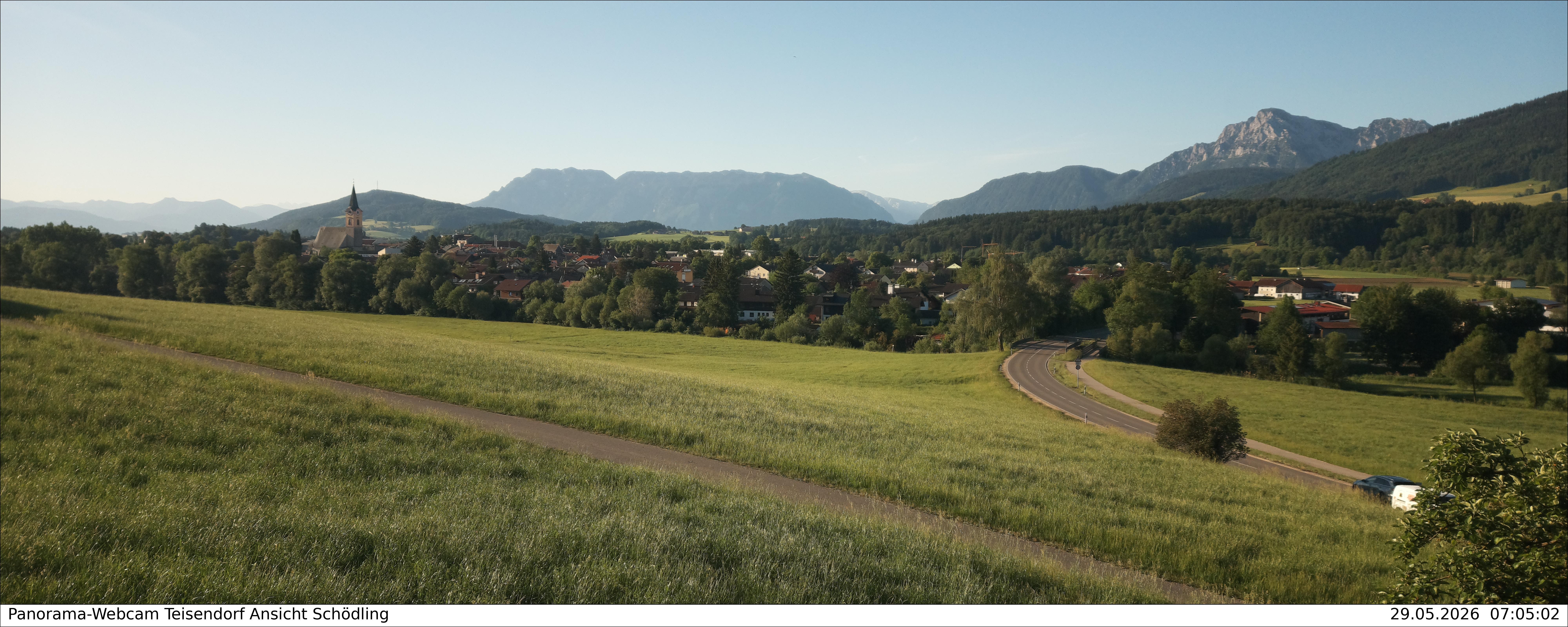 Archiv Foto Webcam Blick auf Teisendorf