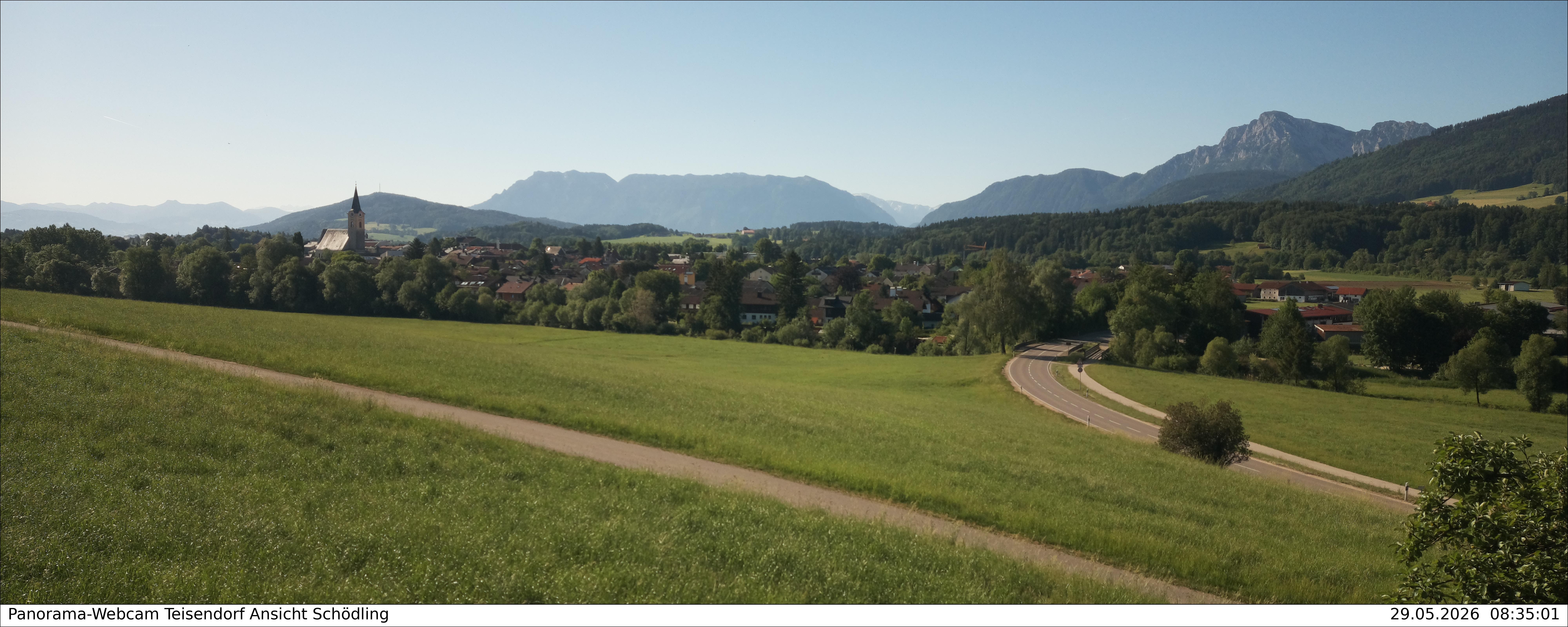 Archiv Foto Webcam Blick auf Teisendorf