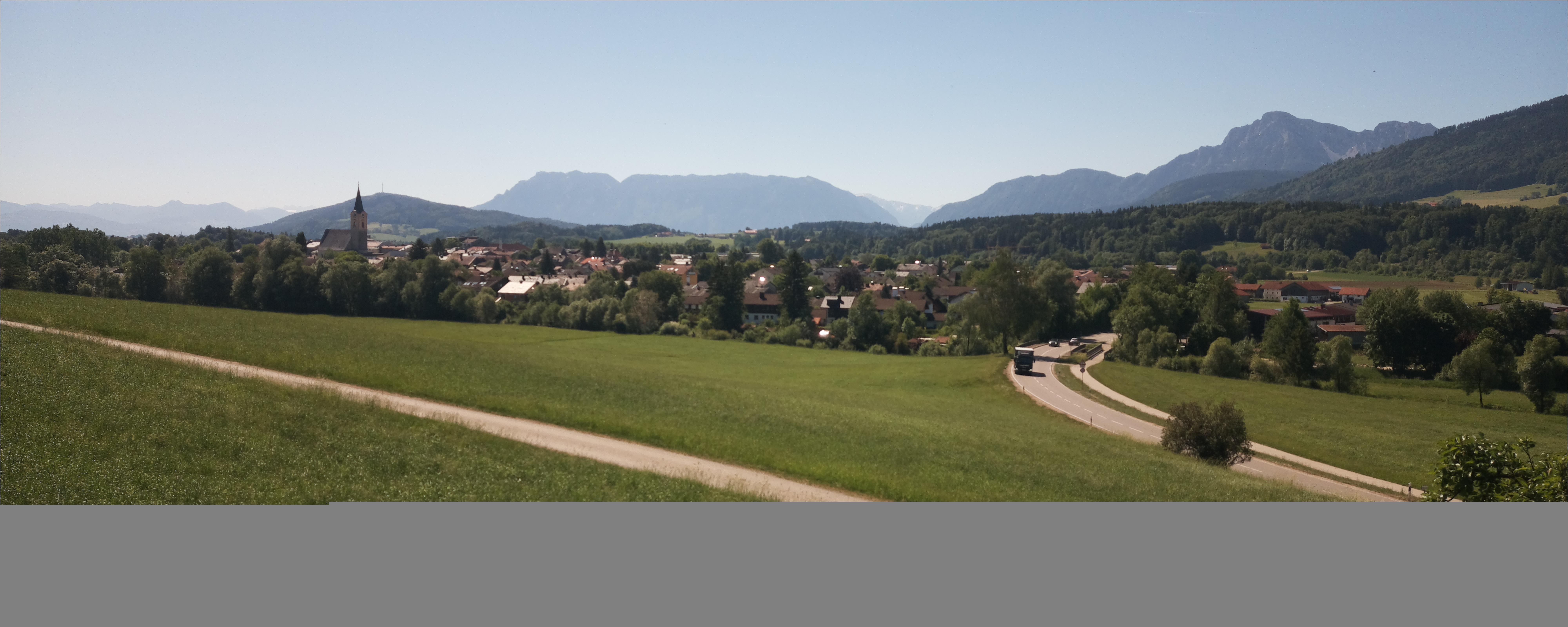 Archiv Foto Webcam Blick auf Teisendorf