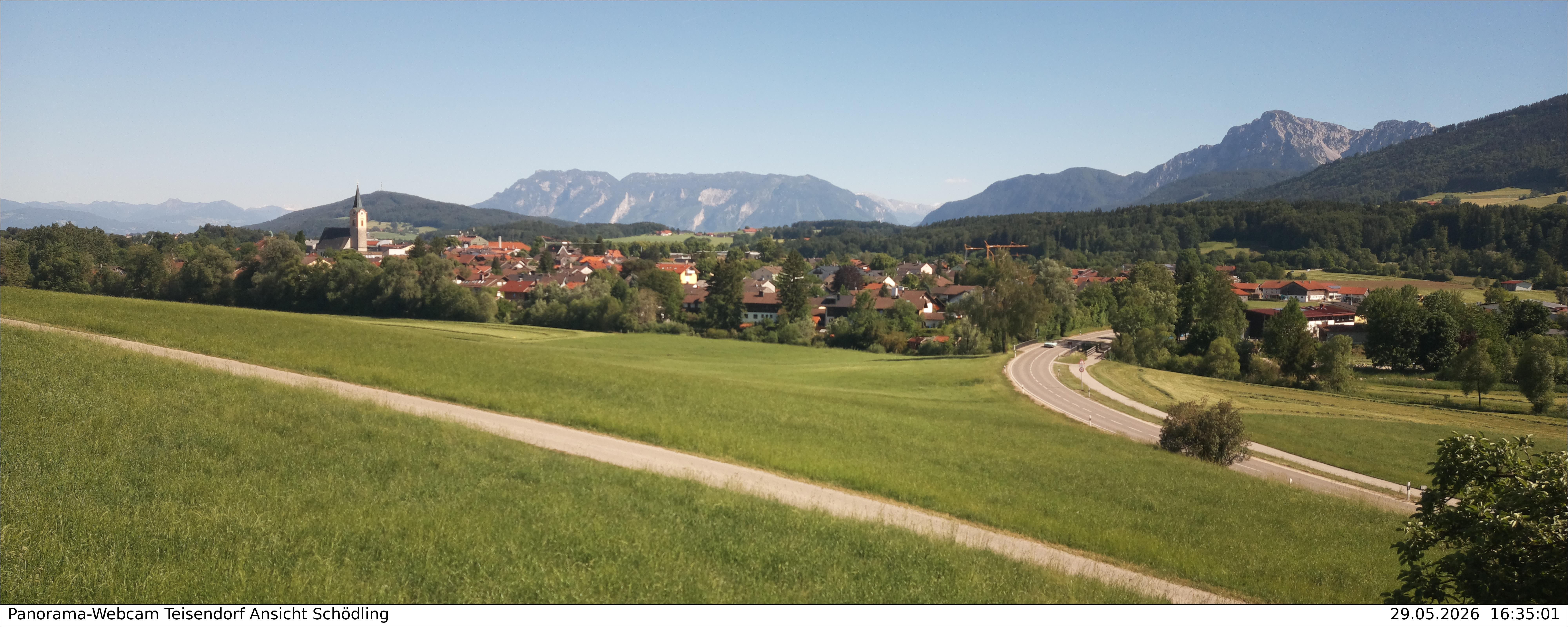 Archiv Foto Webcam Blick auf Teisendorf