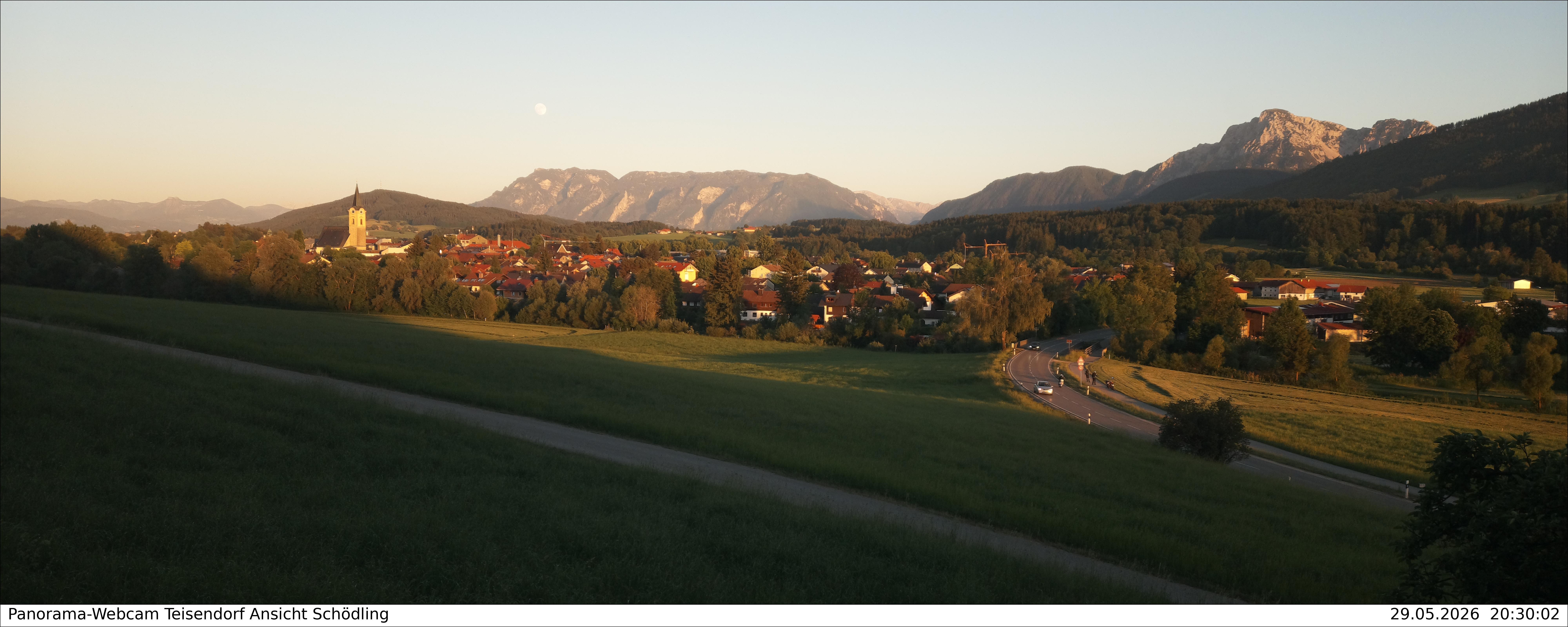 Archiv Foto Webcam Blick auf Teisendorf