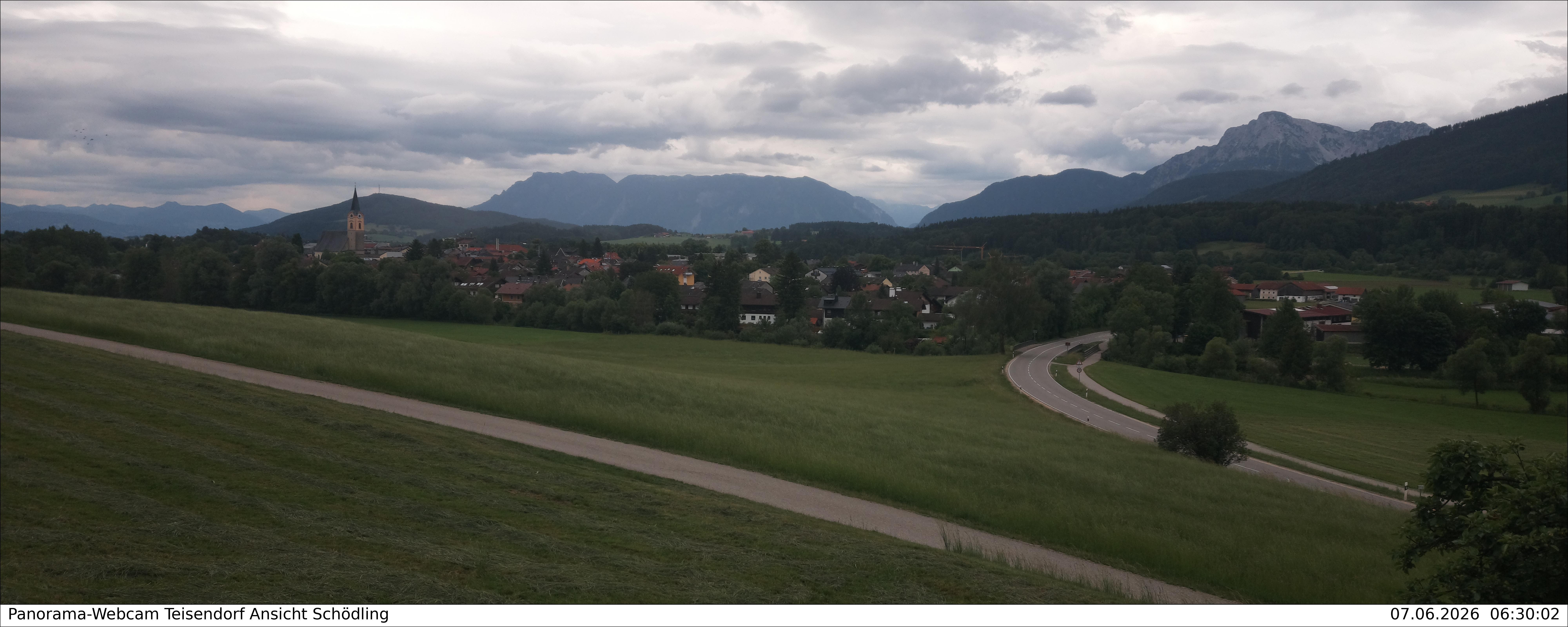 Archiv Foto Webcam Blick auf Teisendorf