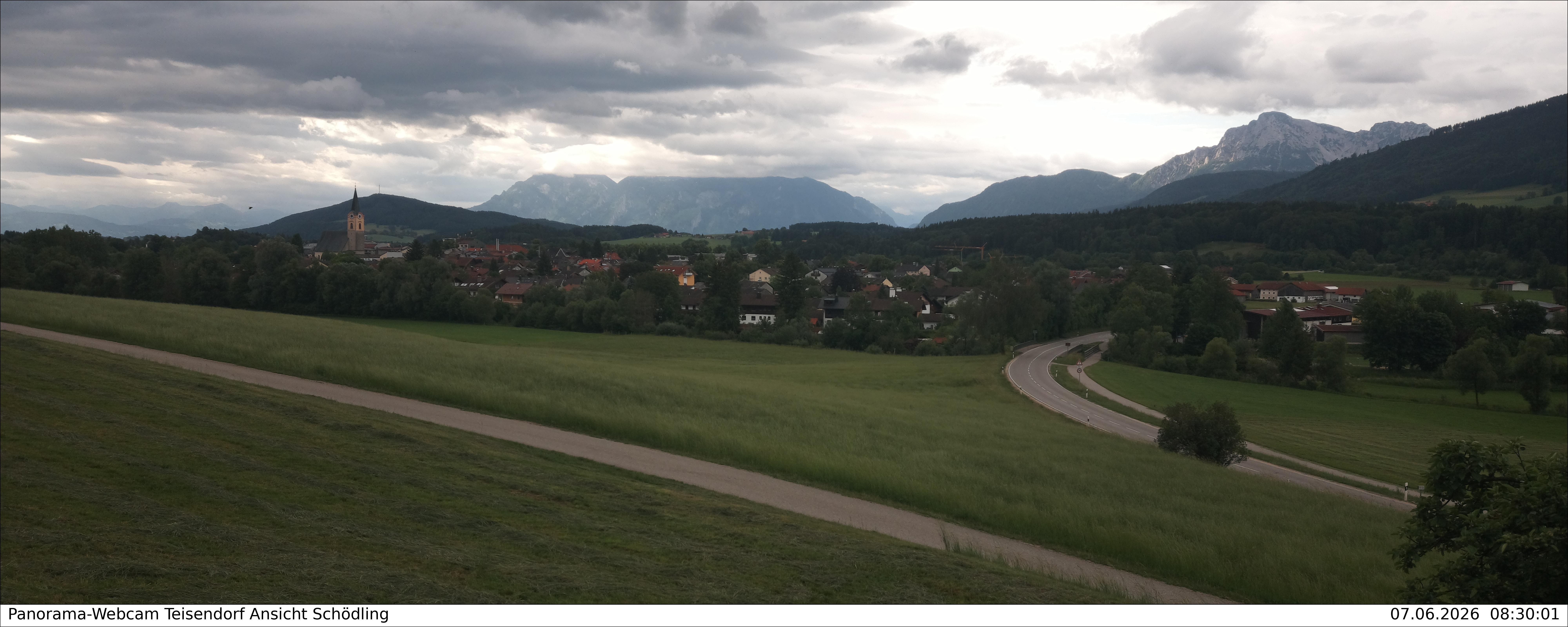 Archiv Foto Webcam Blick auf Teisendorf