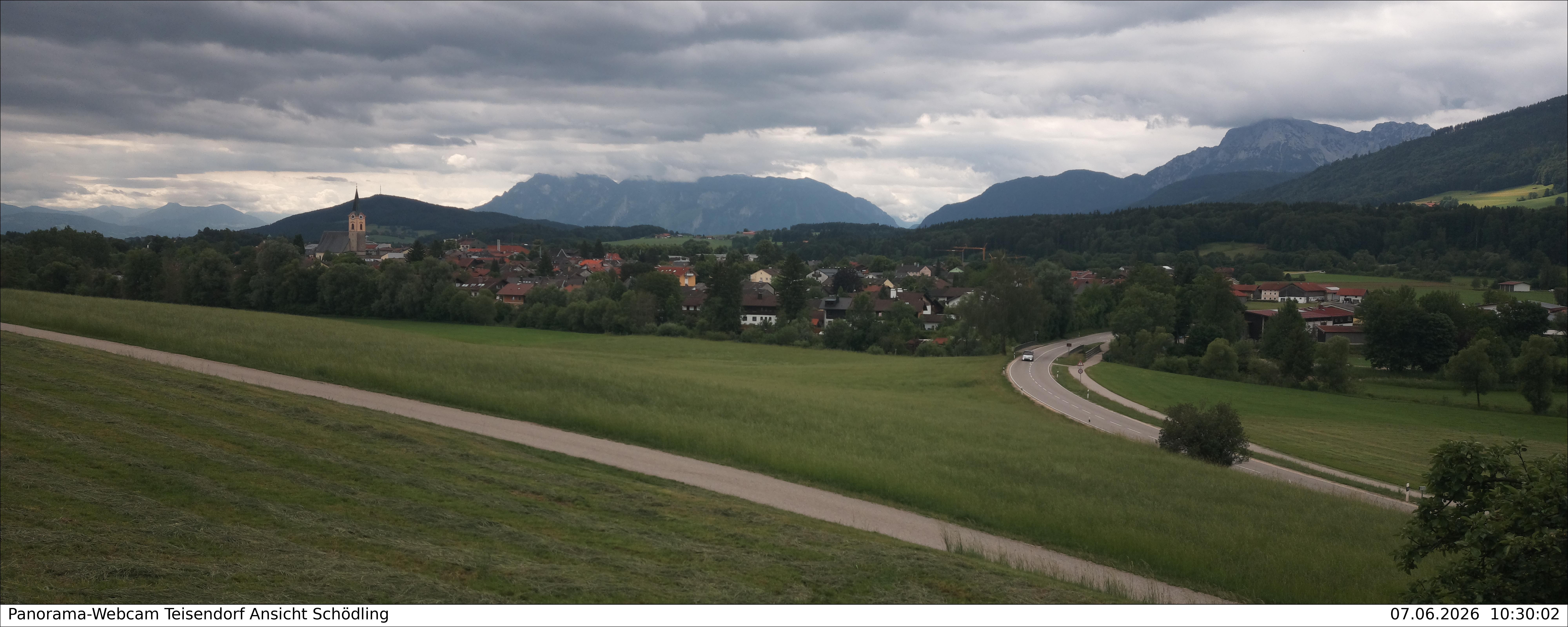 Archiv Foto Webcam Blick auf Teisendorf