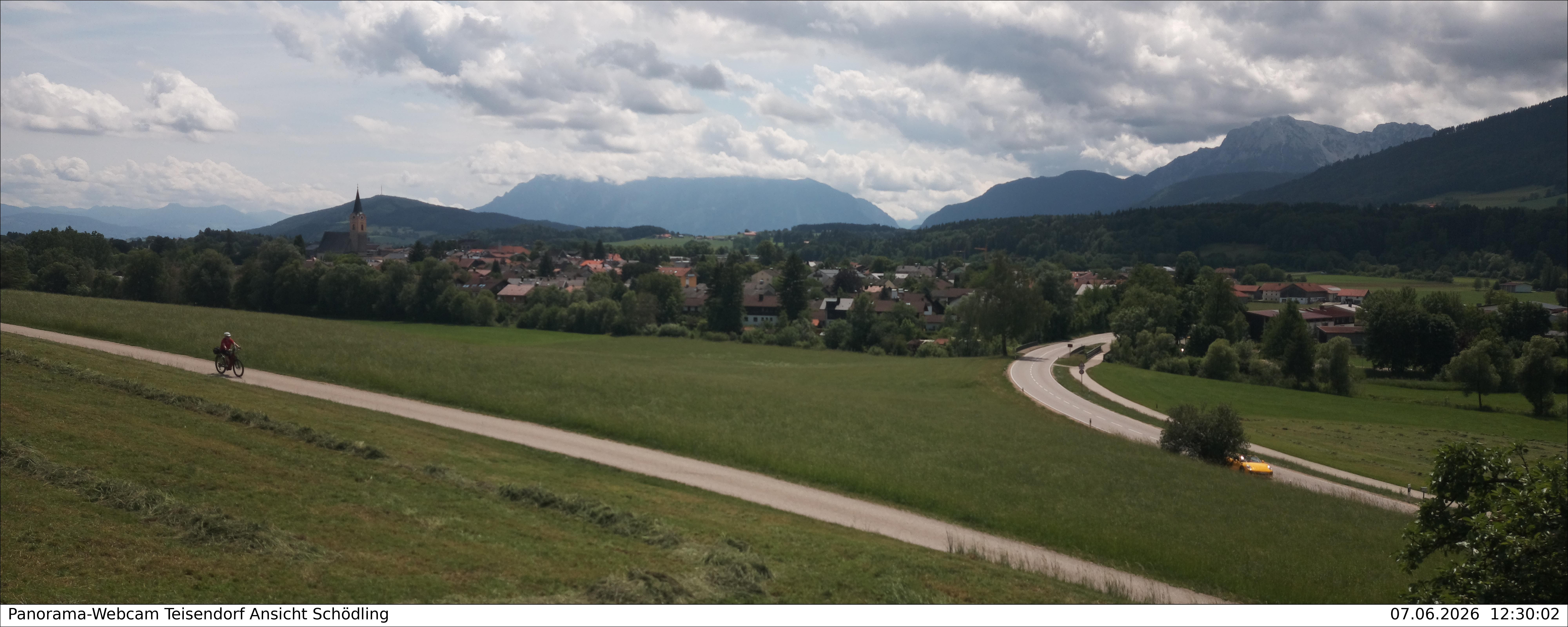 Archiv Foto Webcam Blick auf Teisendorf