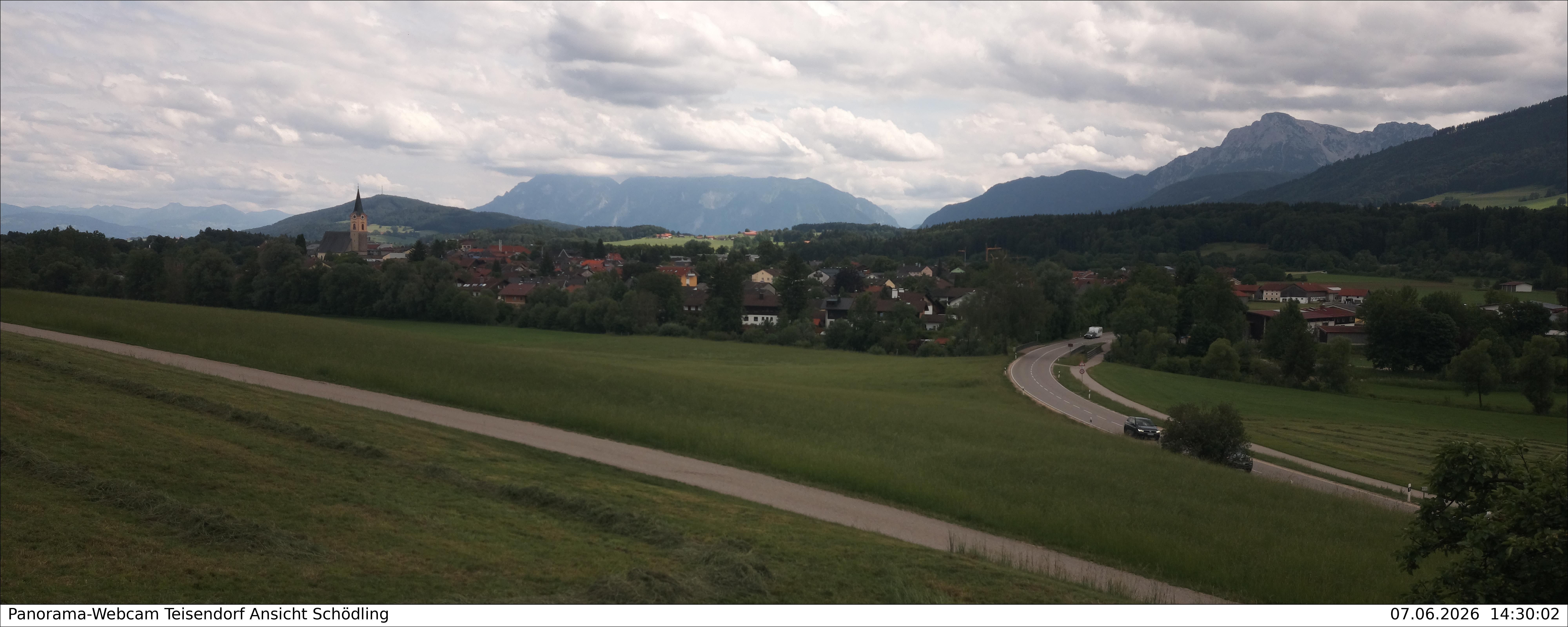 Archiv Foto Webcam Blick auf Teisendorf