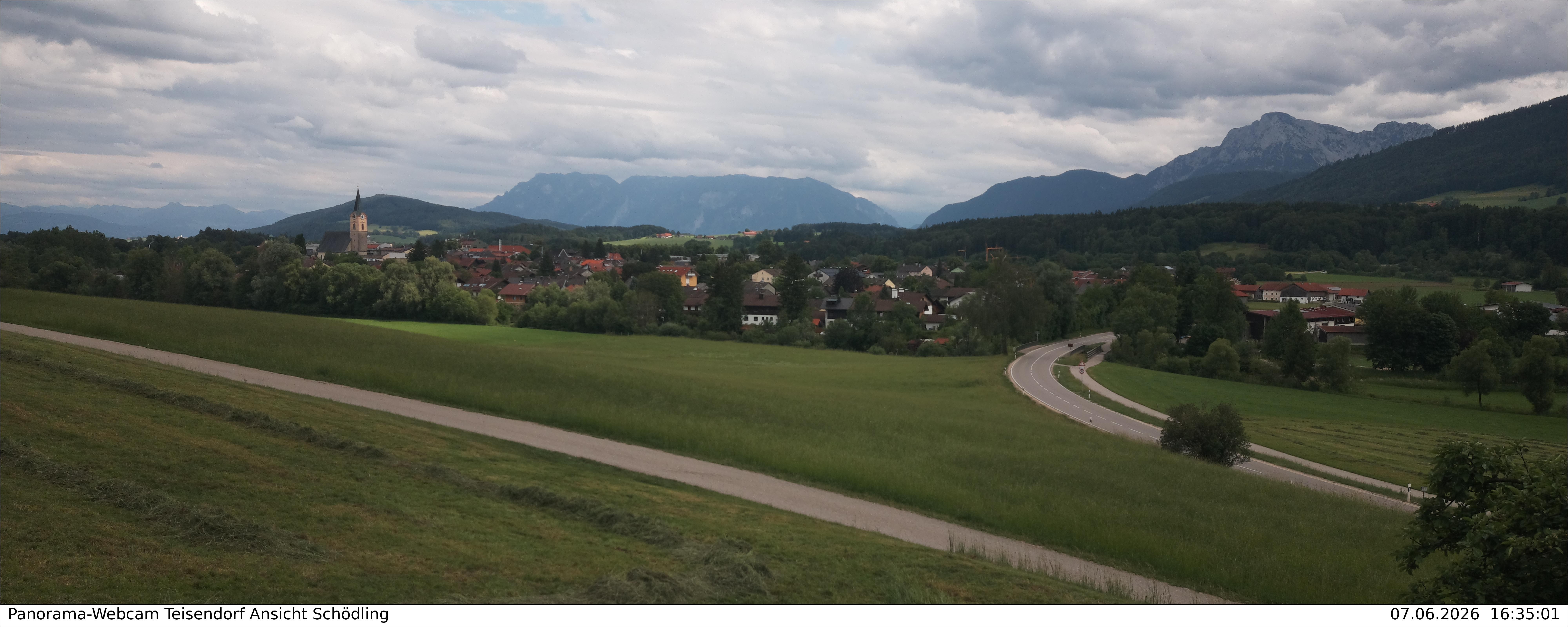 Archiv Foto Webcam Blick auf Teisendorf