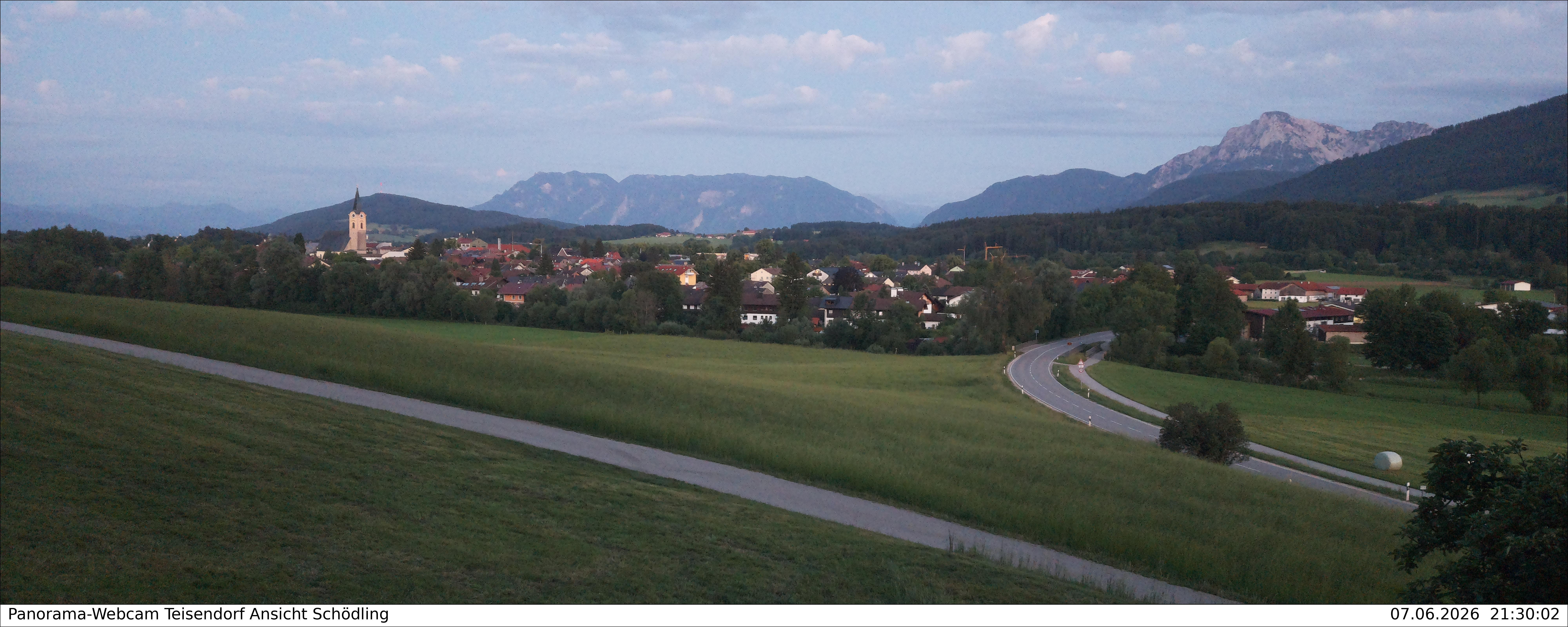 Archiv Foto Webcam Blick auf Teisendorf