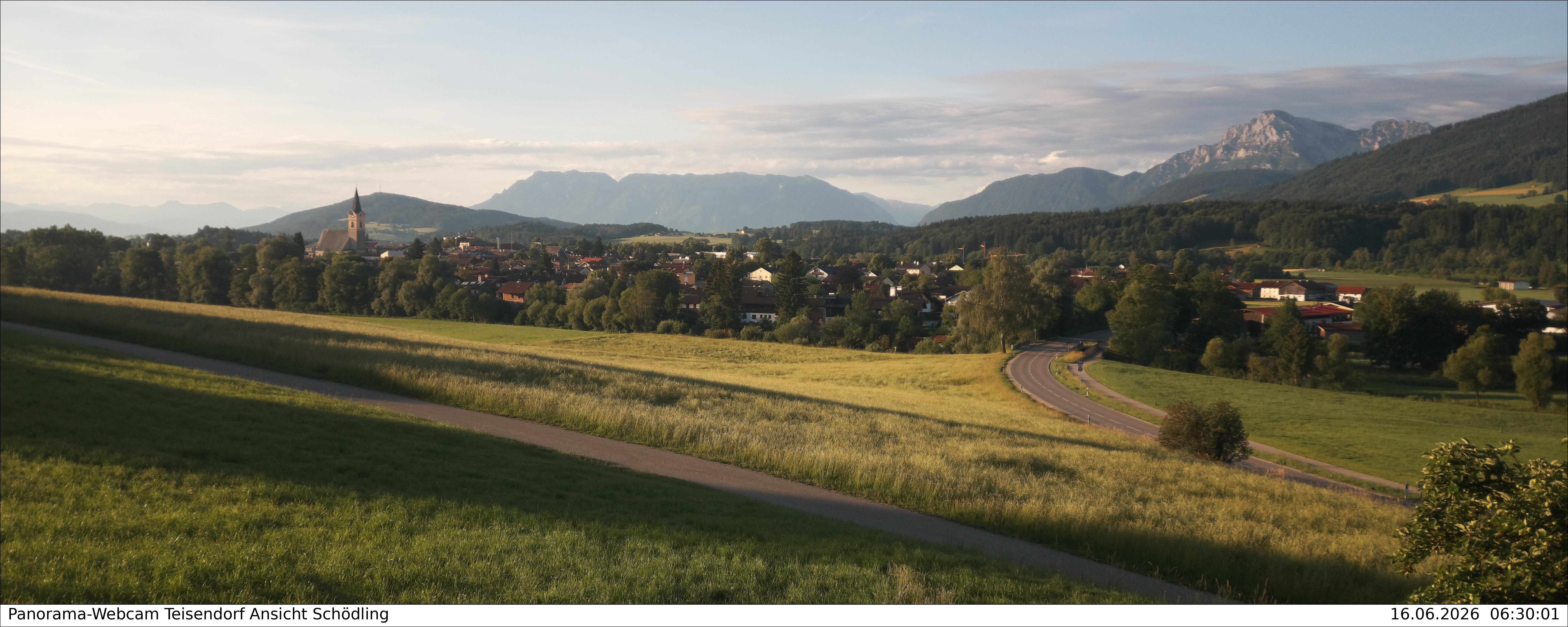 Archiv Foto Webcam Blick auf Teisendorf