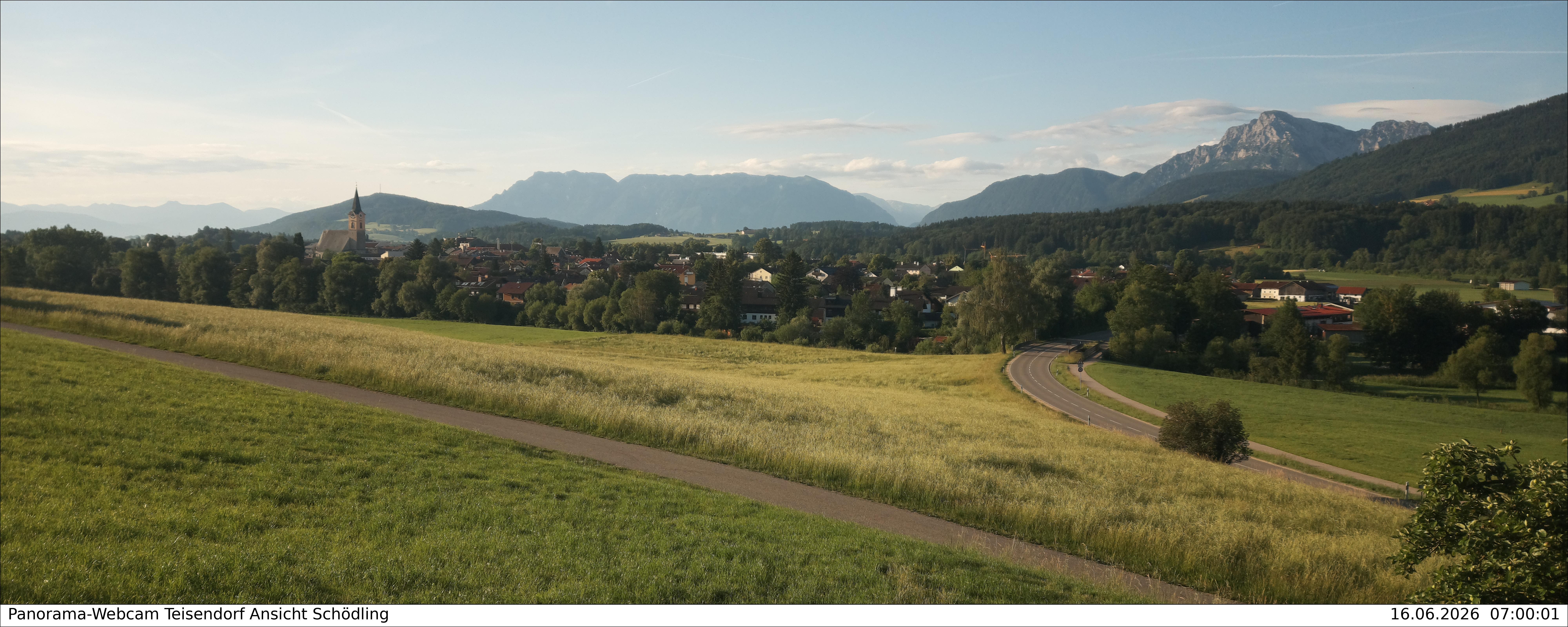 Archiv Foto Webcam Blick auf Teisendorf