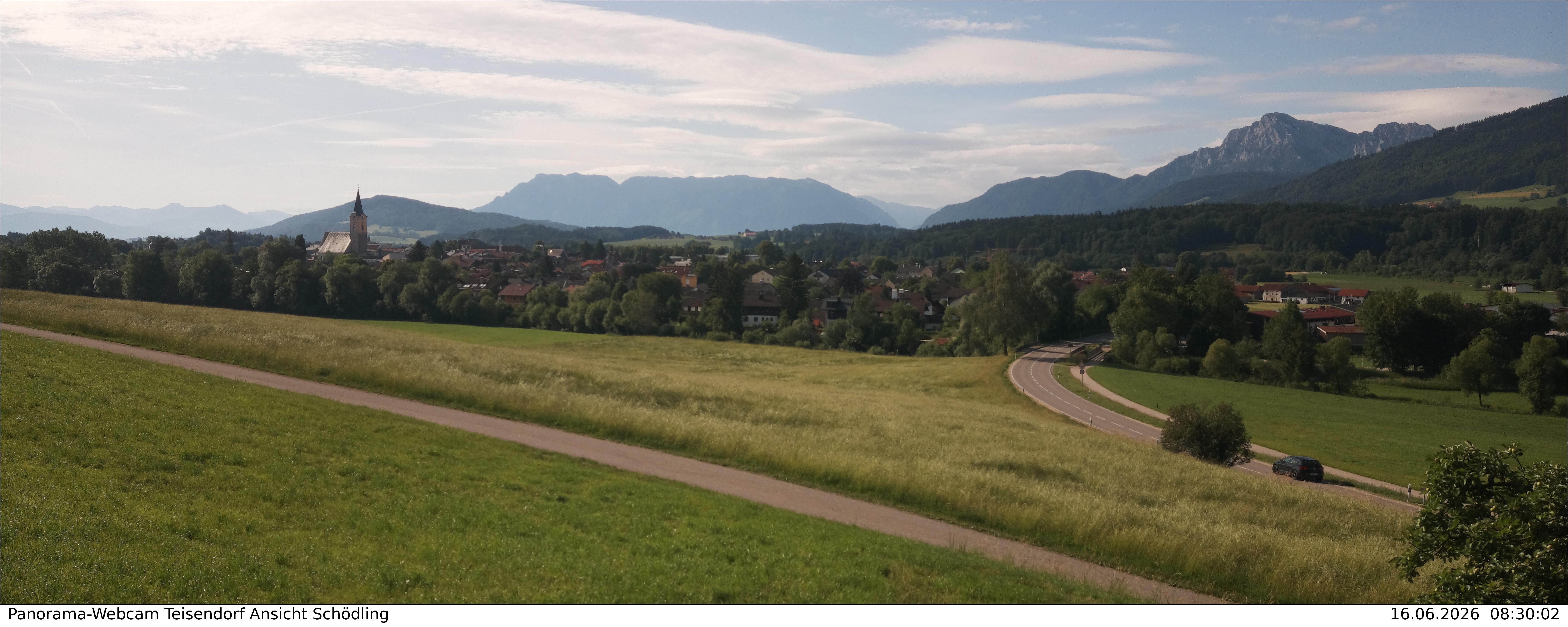 Archiv Foto Webcam Blick auf Teisendorf