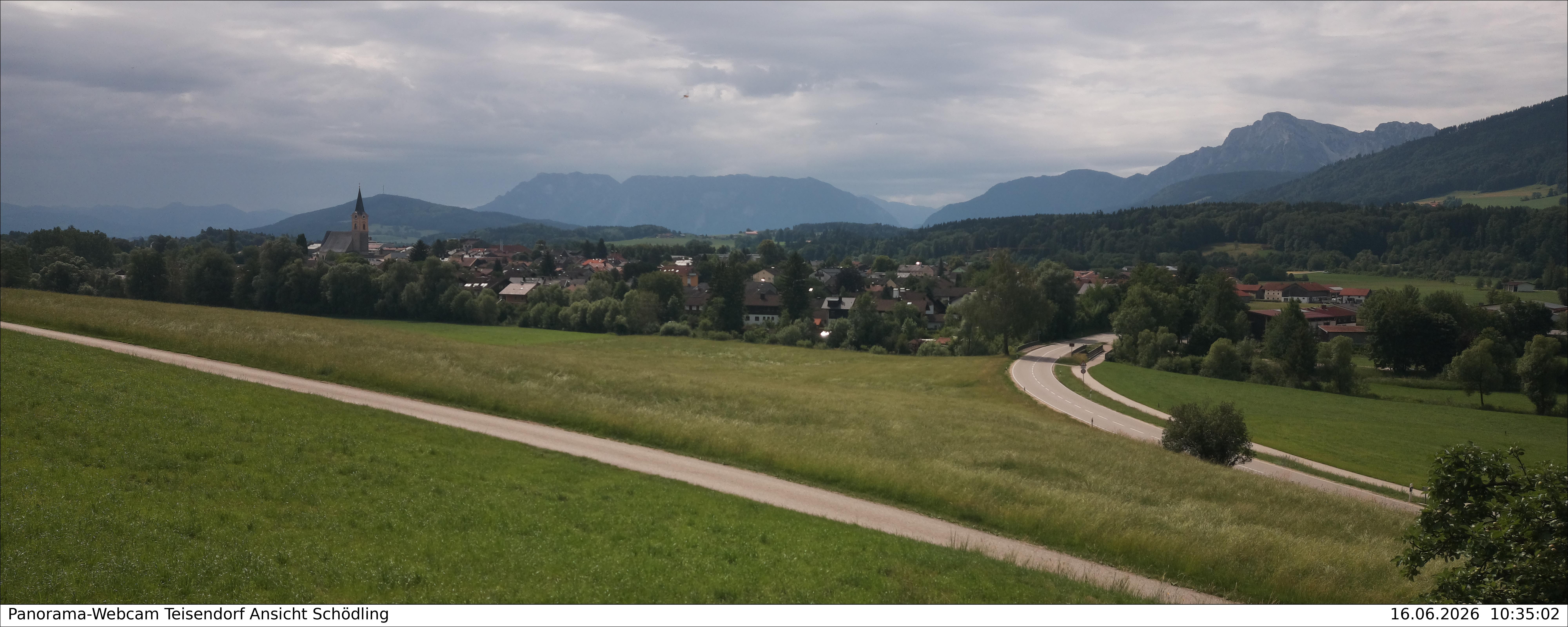 Archiv Foto Webcam Blick auf Teisendorf
