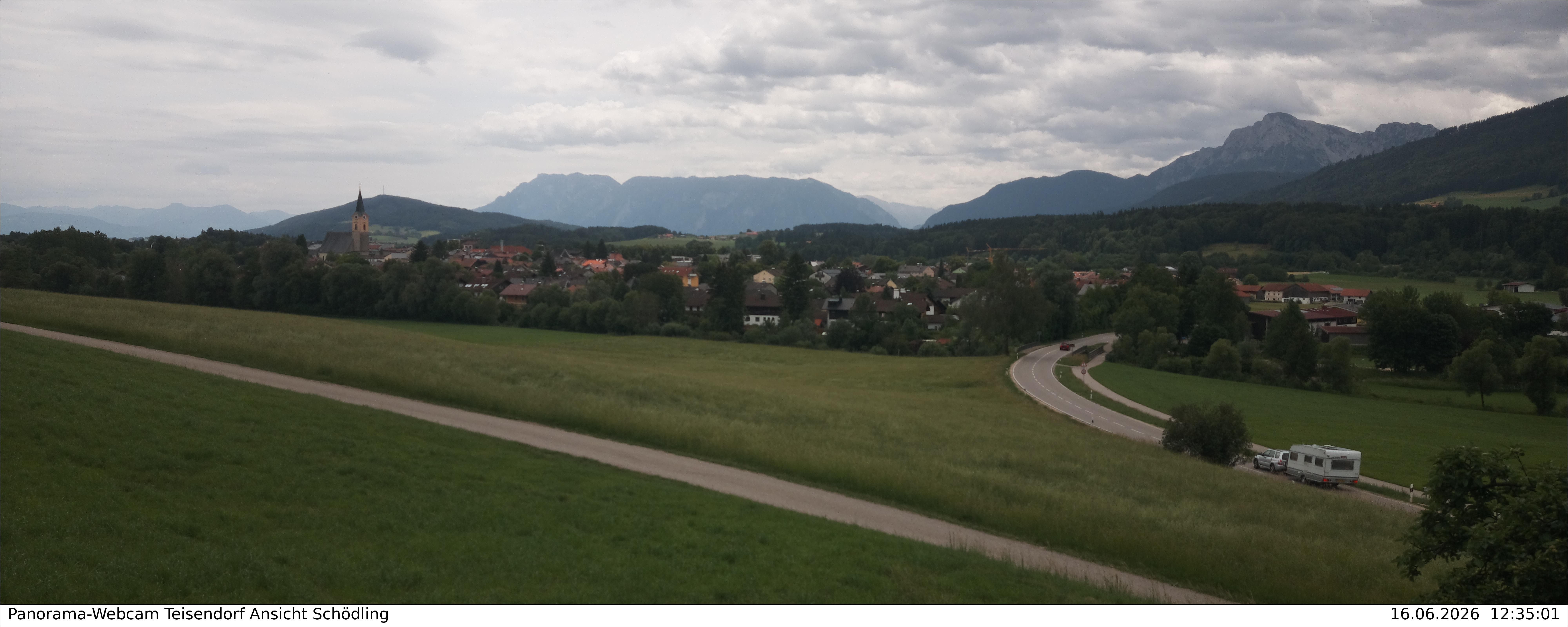 Archiv Foto Webcam Blick auf Teisendorf