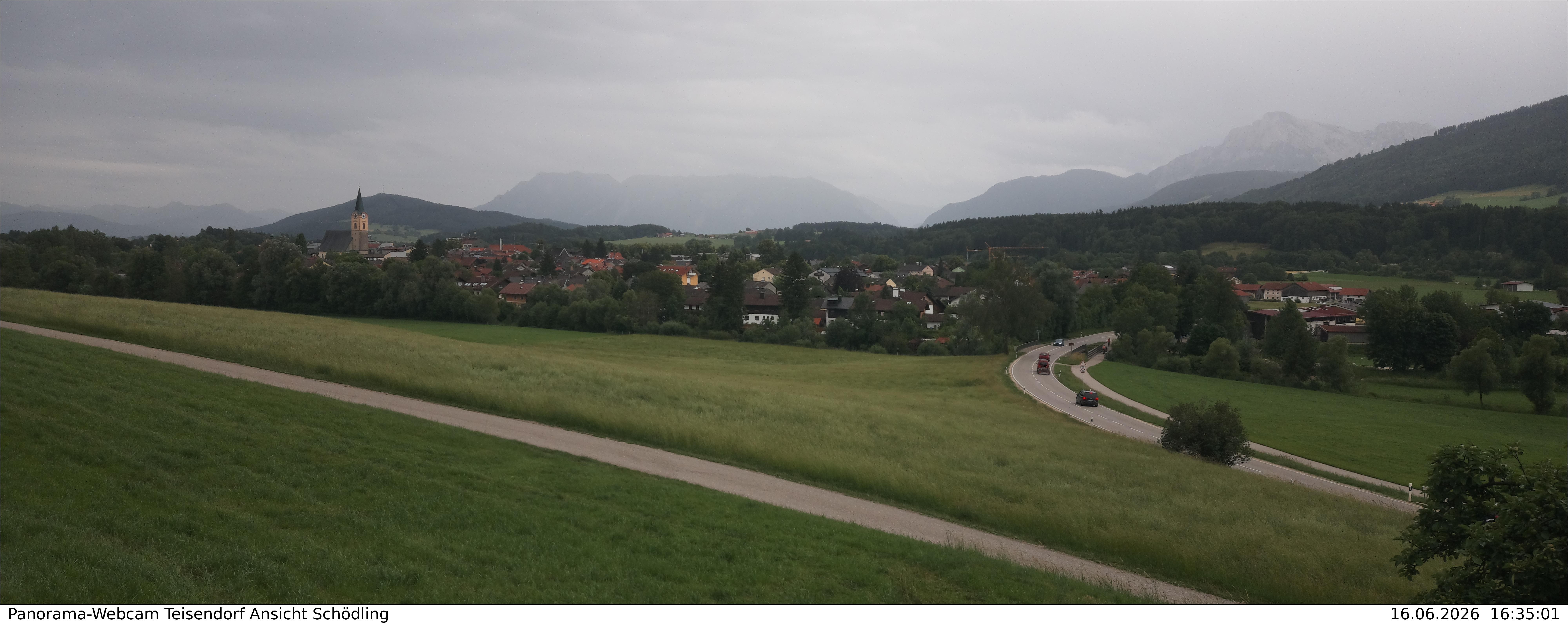 Archiv Foto Webcam Blick auf Teisendorf