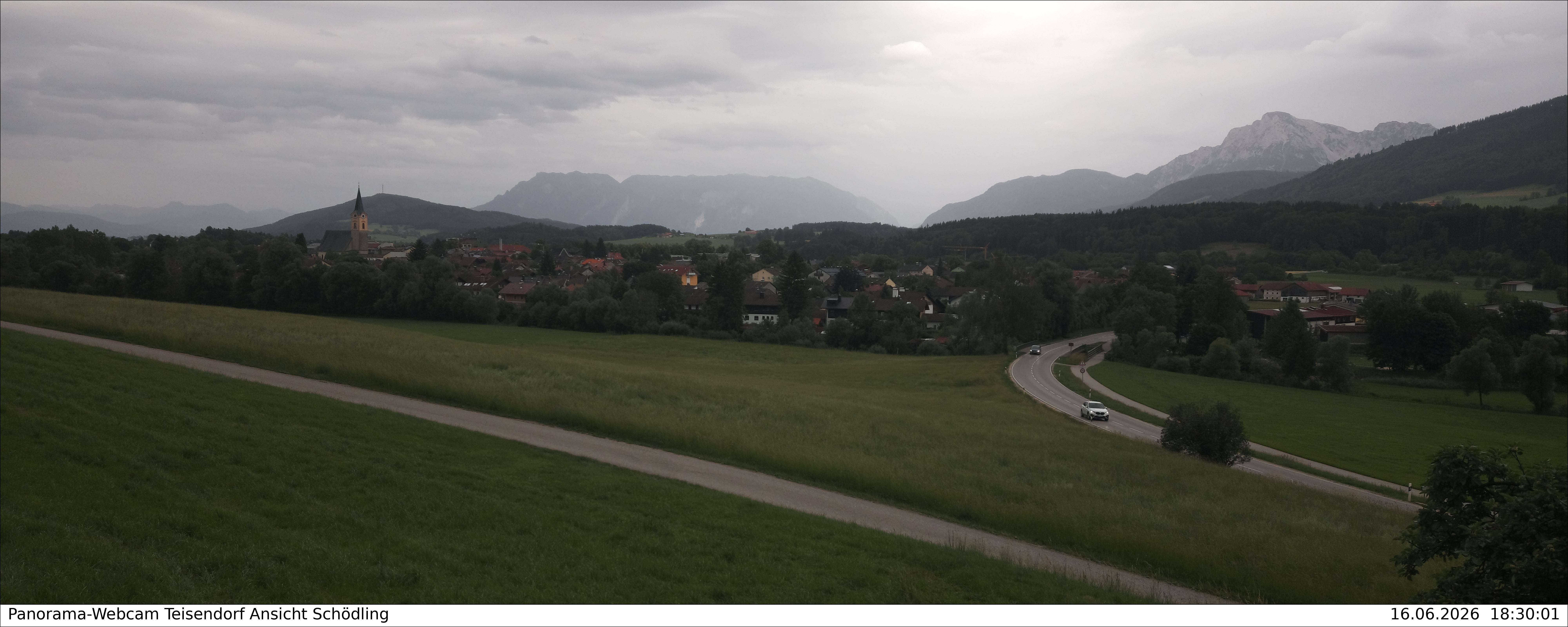 Archiv Foto Webcam Blick auf Teisendorf