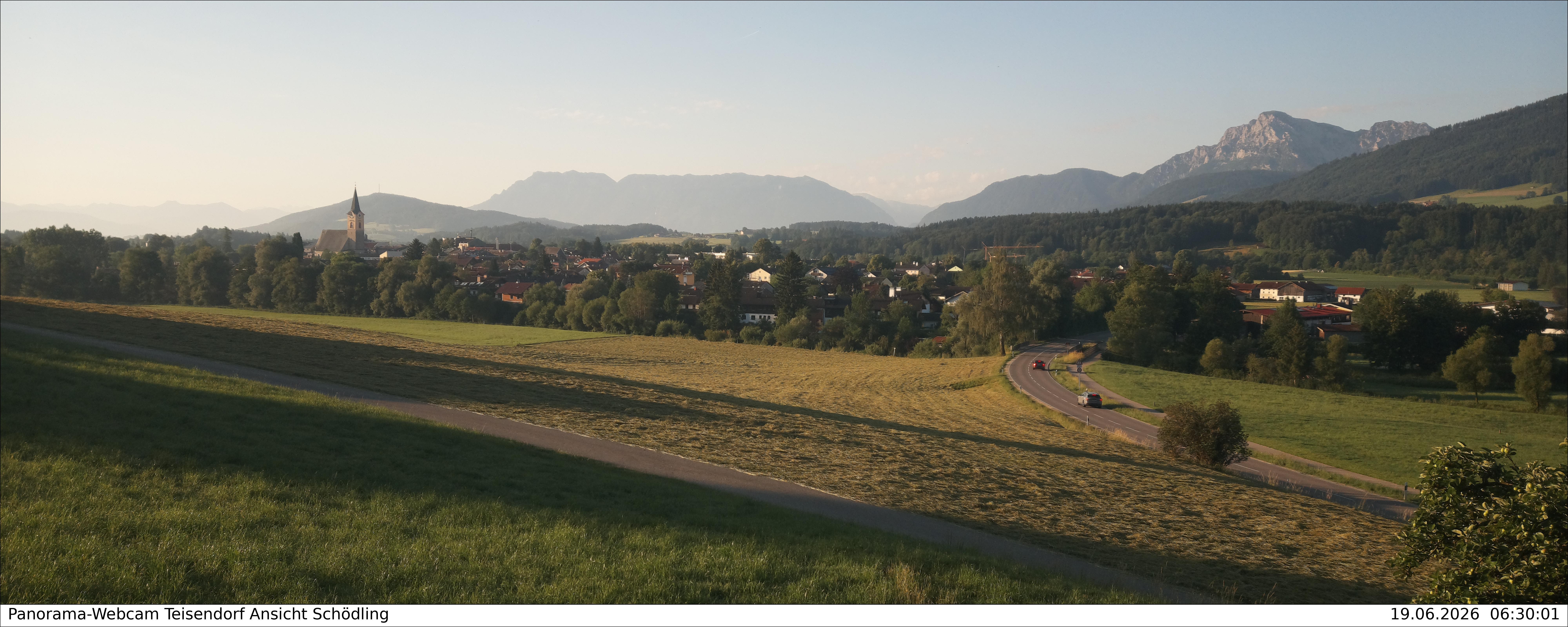 Archiv Foto Webcam Blick auf Teisendorf