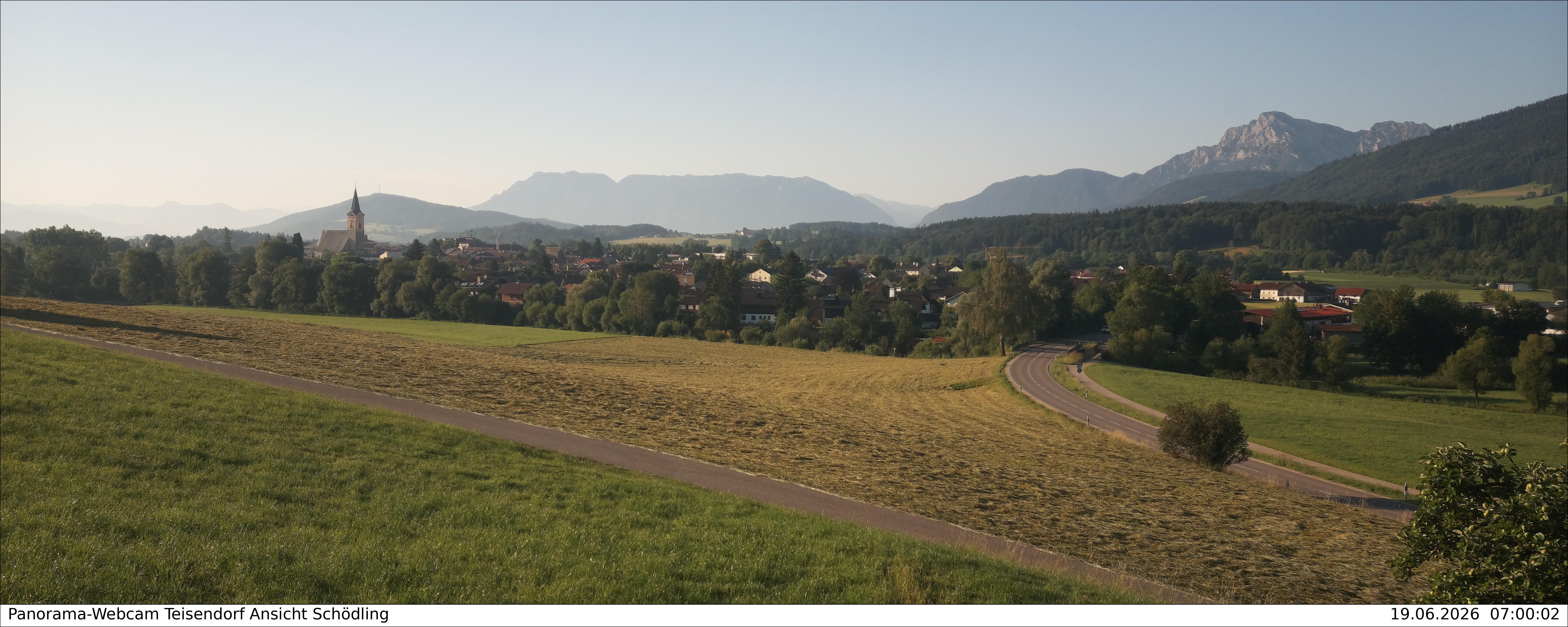 Archiv Foto Webcam Blick auf Teisendorf