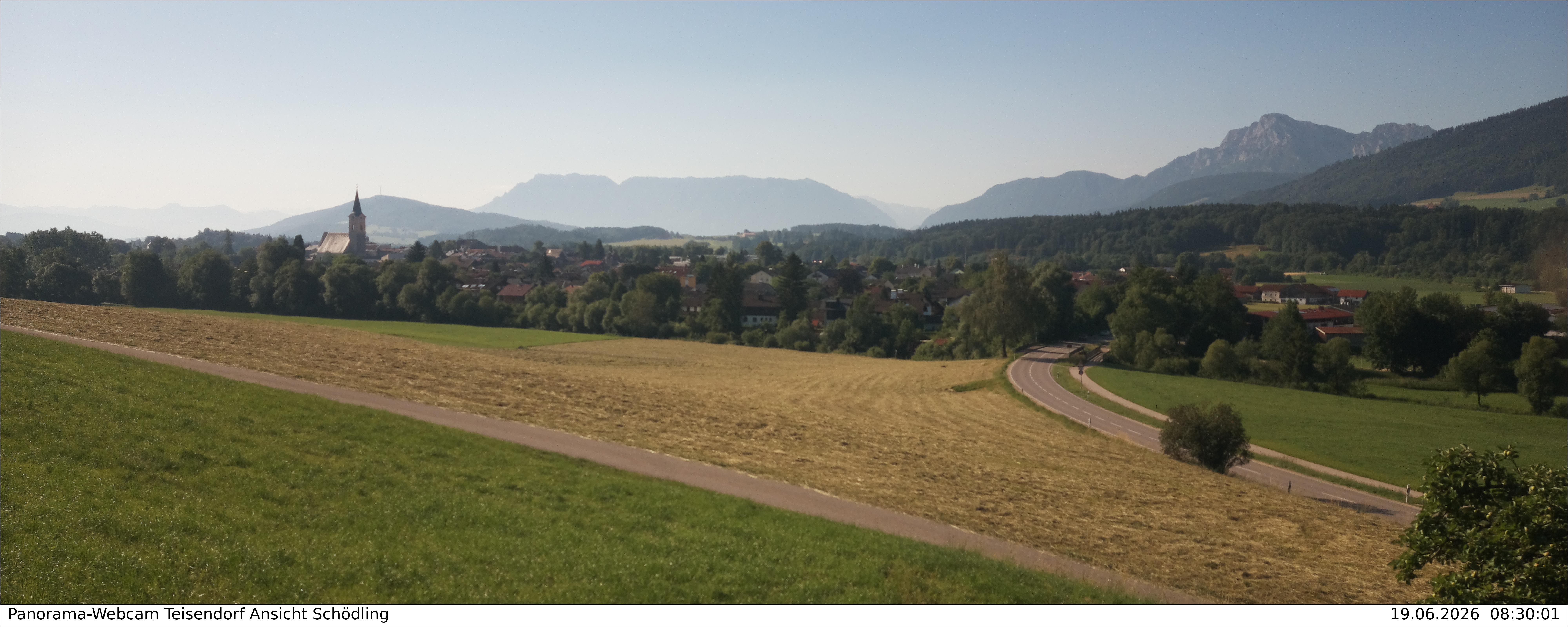 Archiv Foto Webcam Blick auf Teisendorf