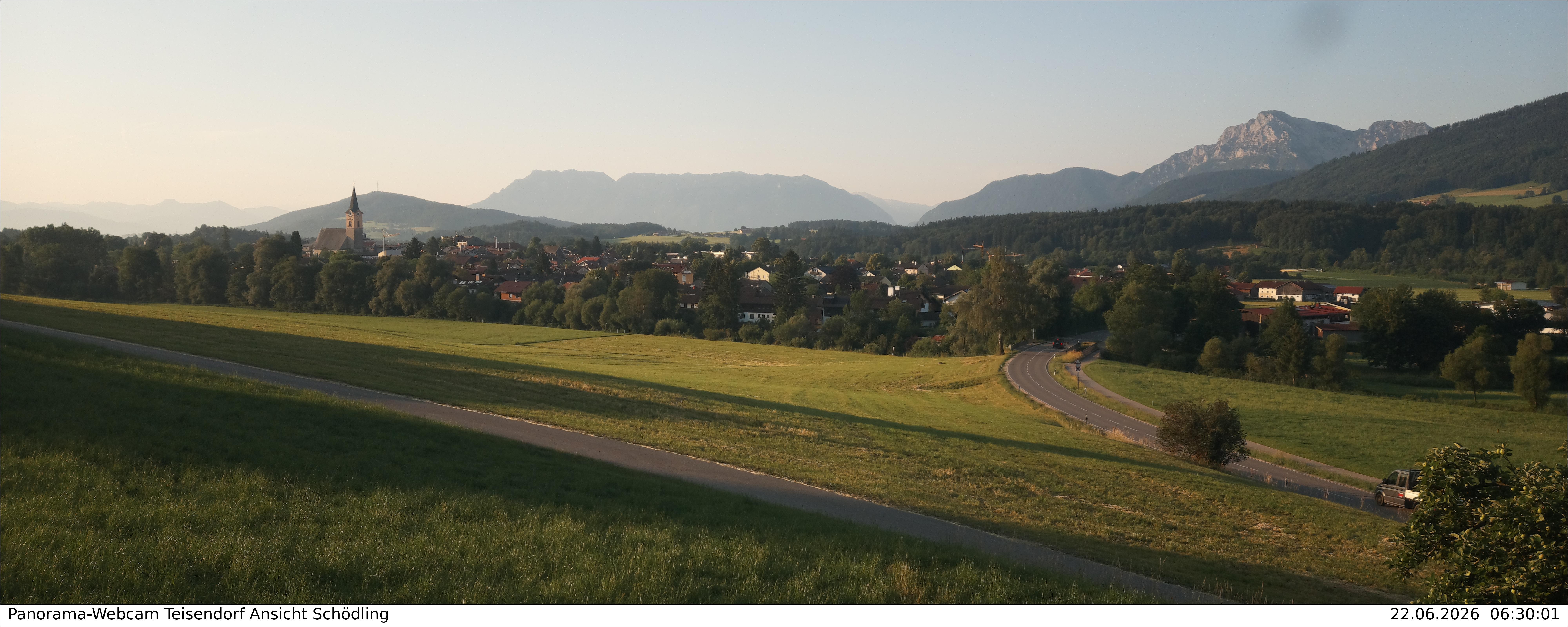 Archiv Foto Webcam Blick auf Teisendorf