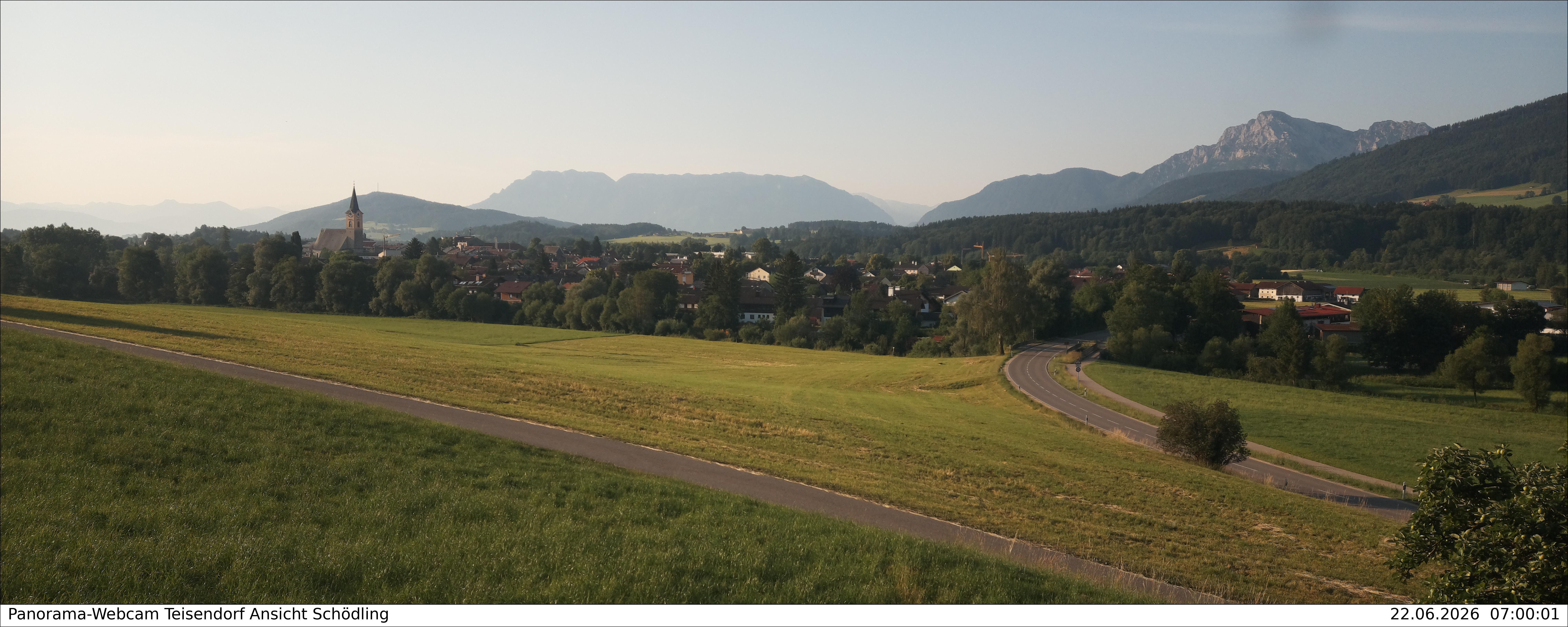 Archiv Foto Webcam Blick auf Teisendorf