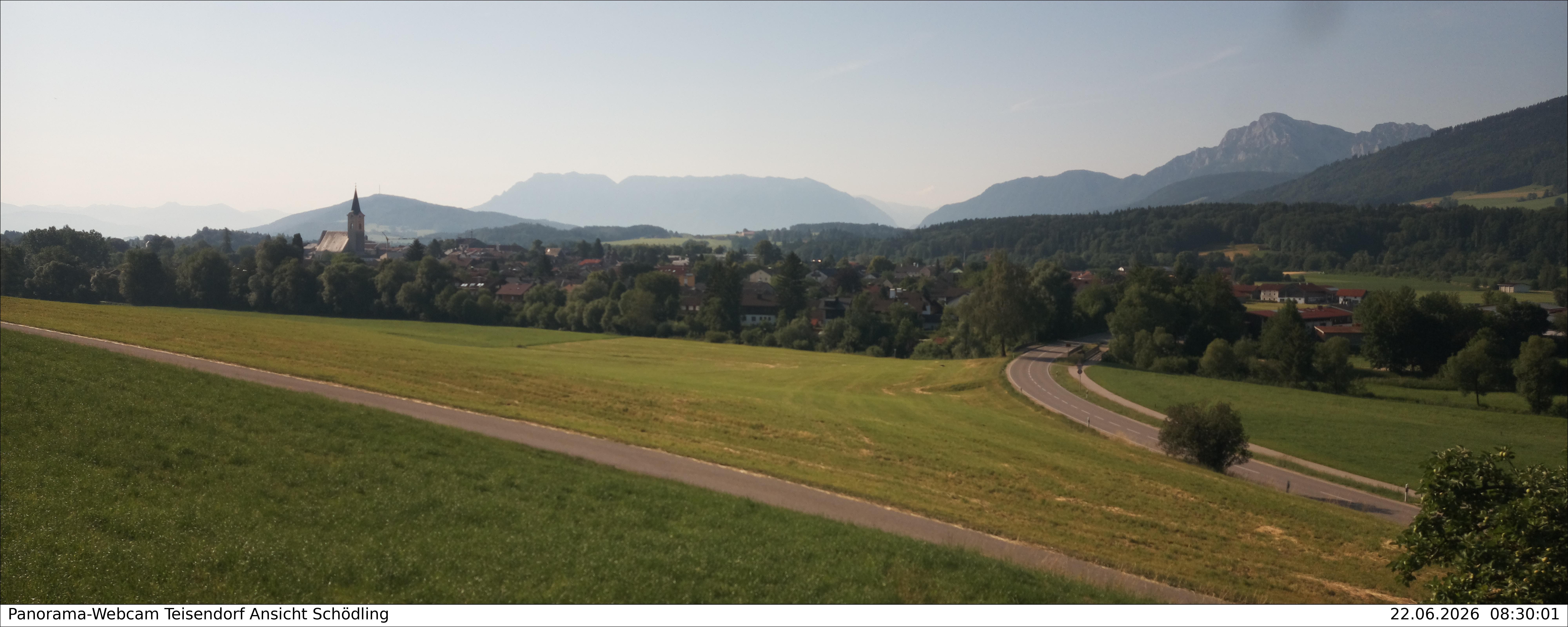 Archiv Foto Webcam Blick auf Teisendorf