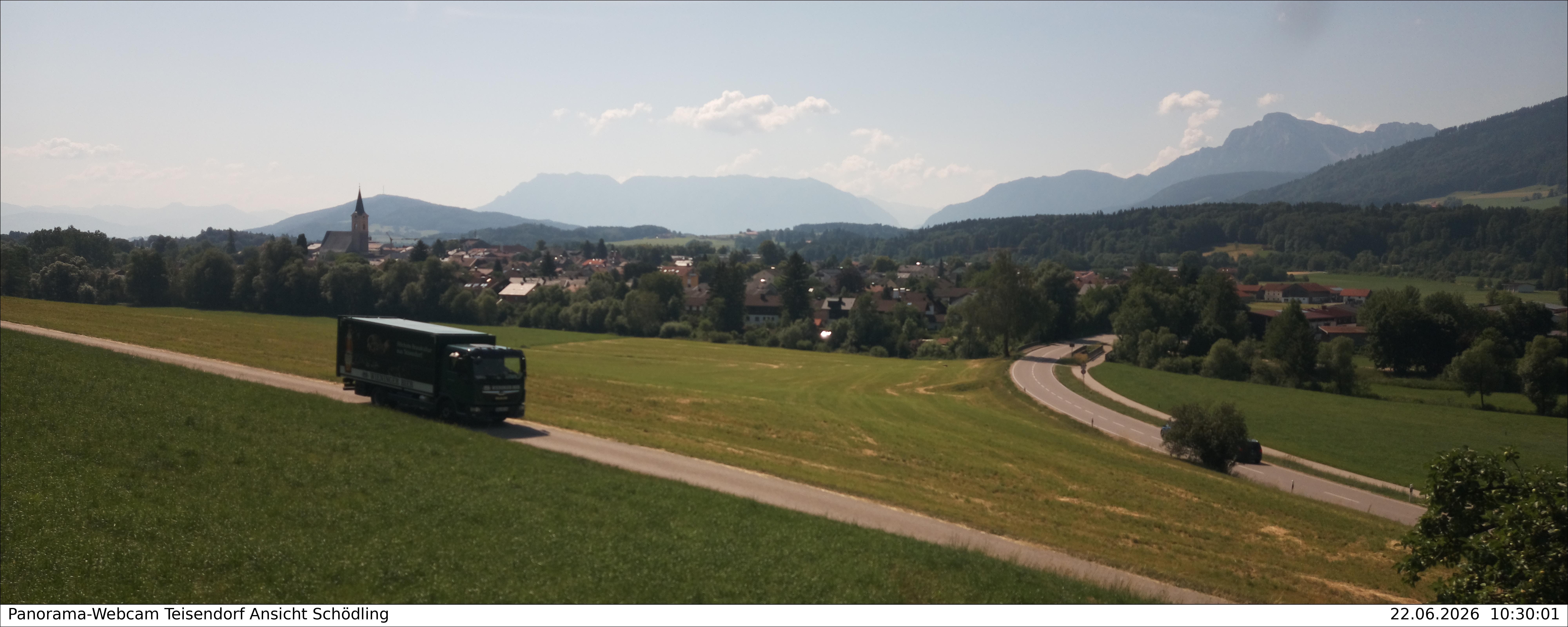 Archiv Foto Webcam Blick auf Teisendorf