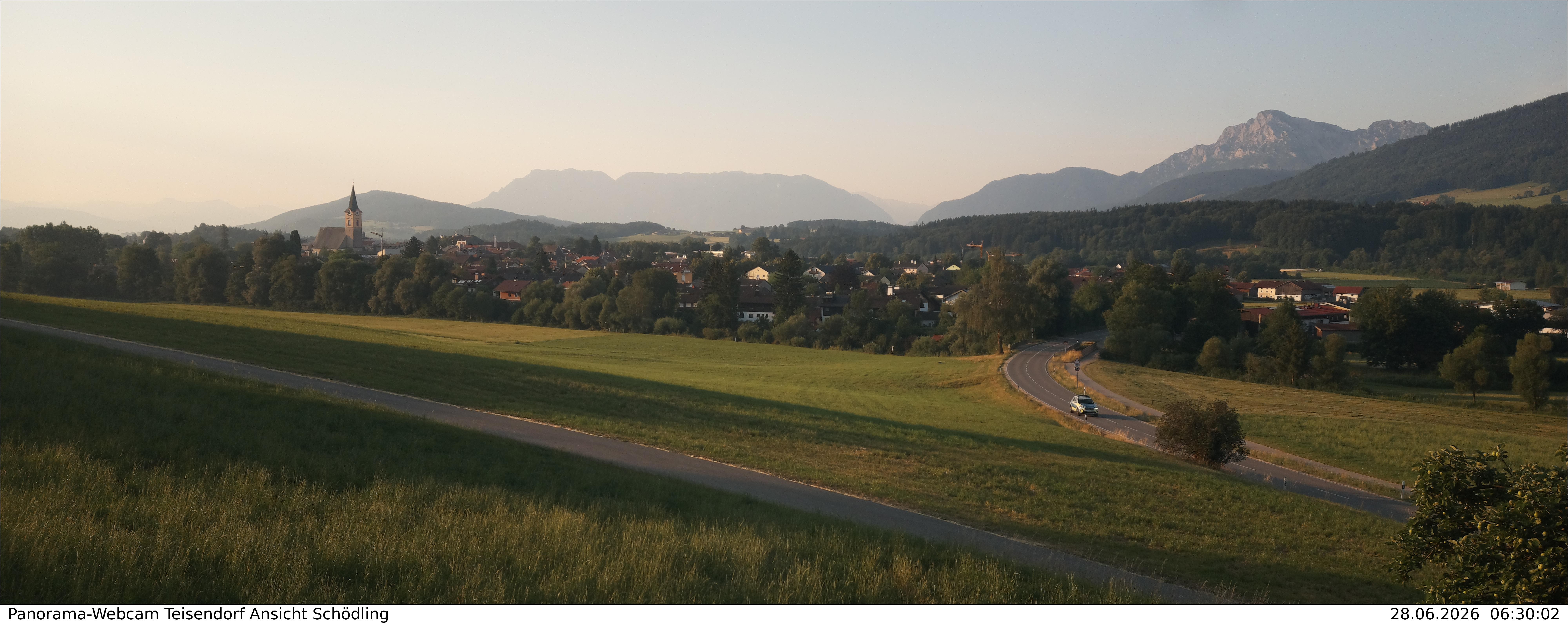 Archiv Foto Webcam Blick auf Teisendorf