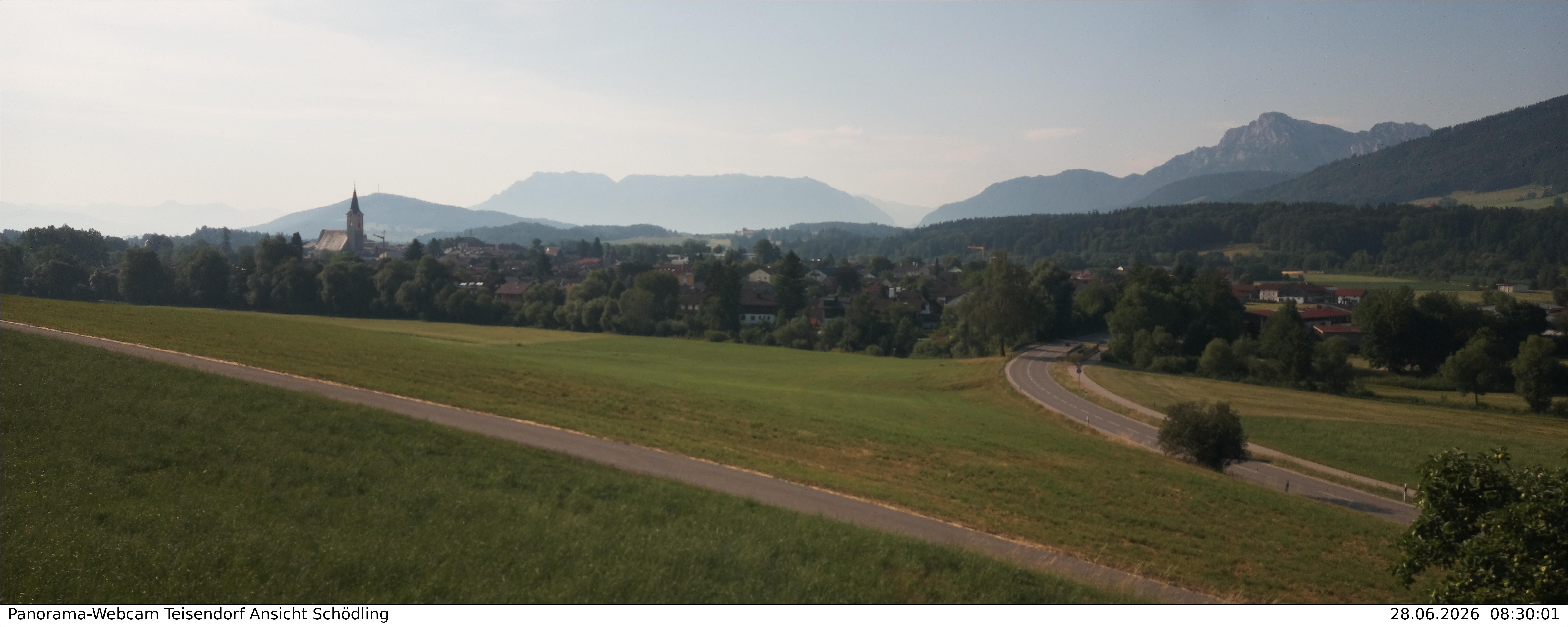 Archiv Foto Webcam Blick auf Teisendorf