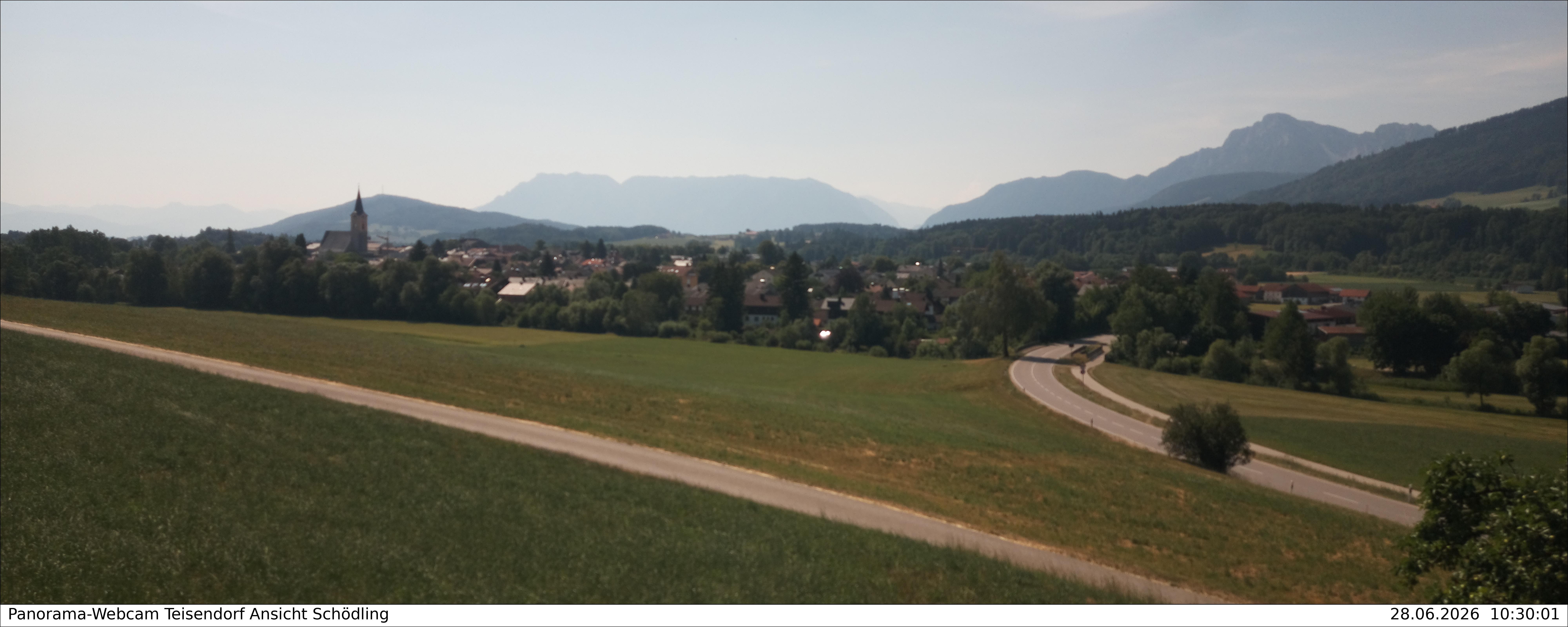 Archiv Foto Webcam Blick auf Teisendorf