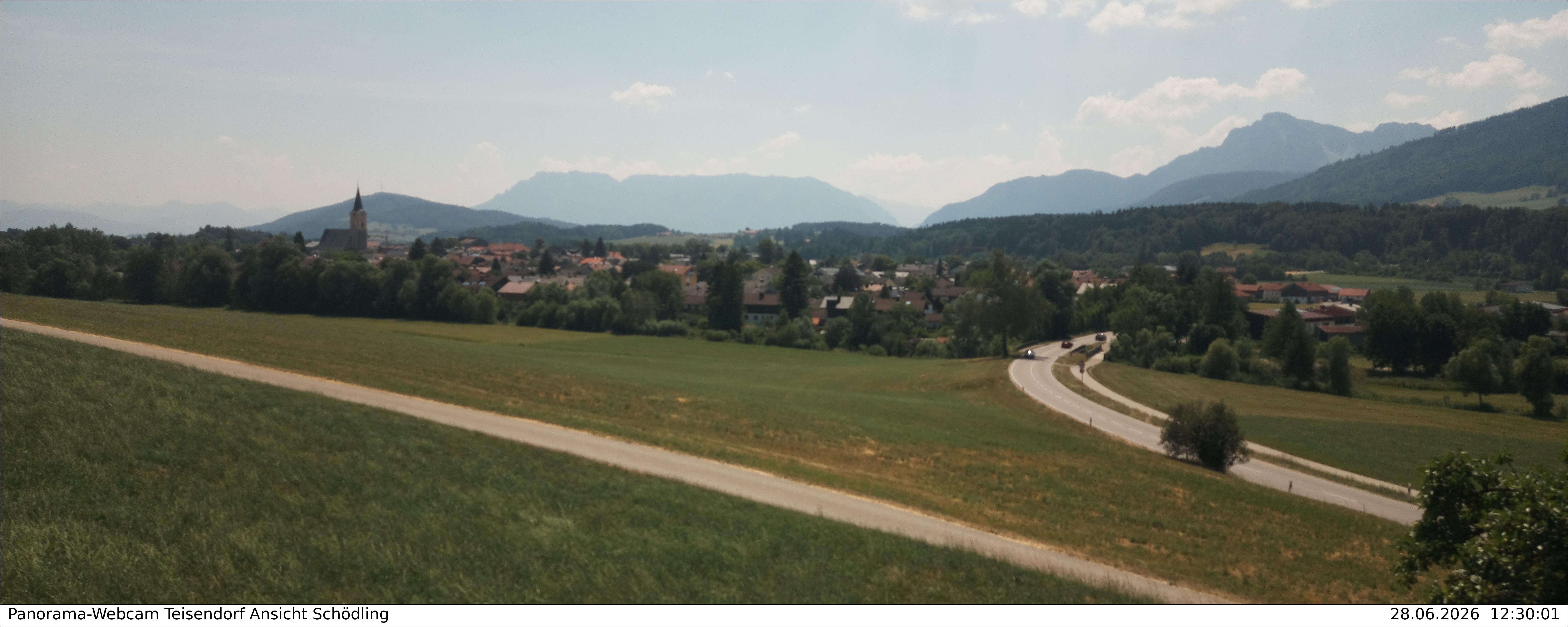 Archiv Foto Webcam Blick auf Teisendorf