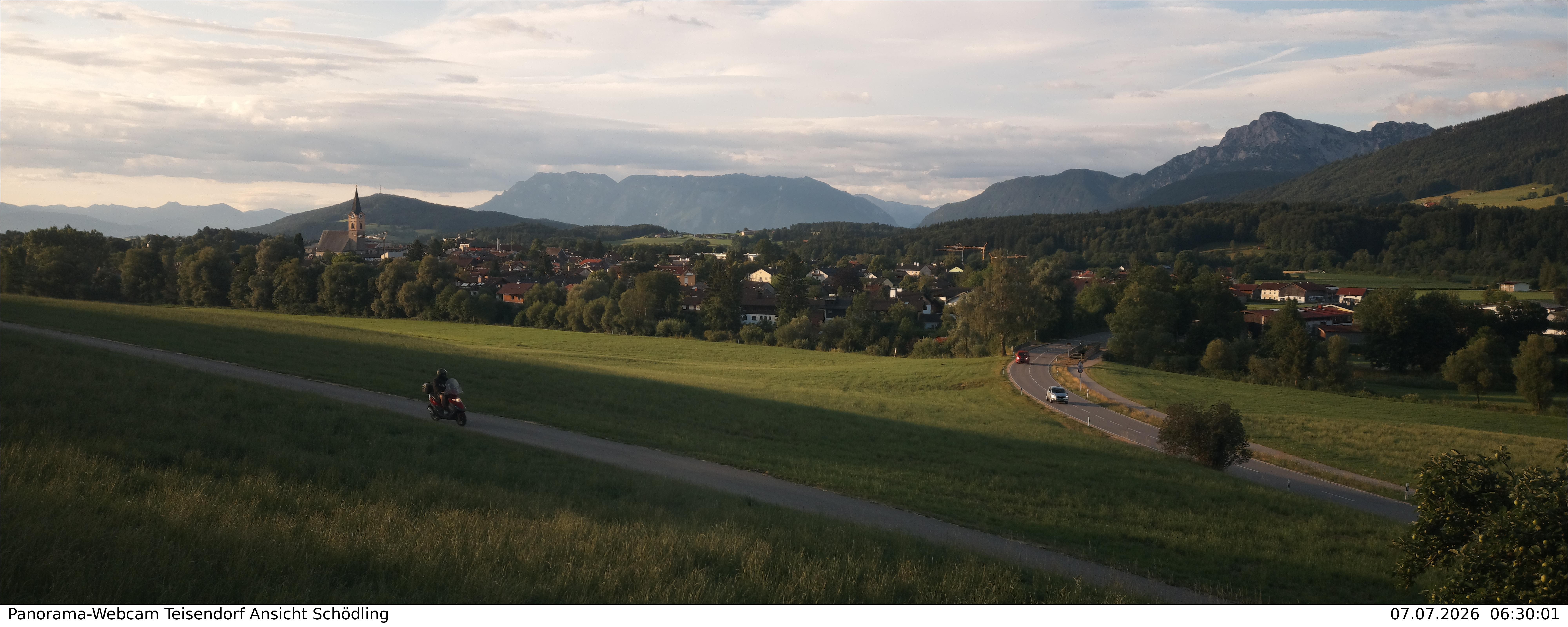 Archiv Foto Webcam Blick auf Teisendorf