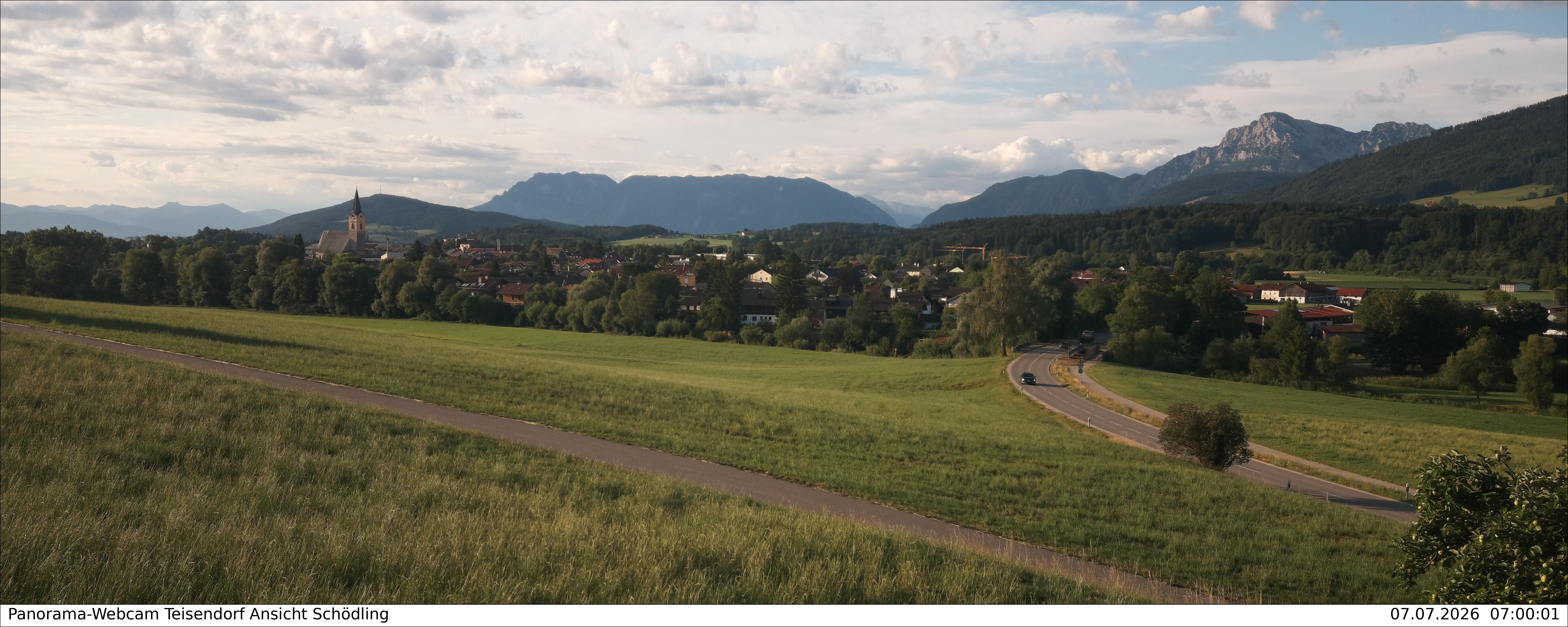 Archiv Foto Webcam Blick auf Teisendorf