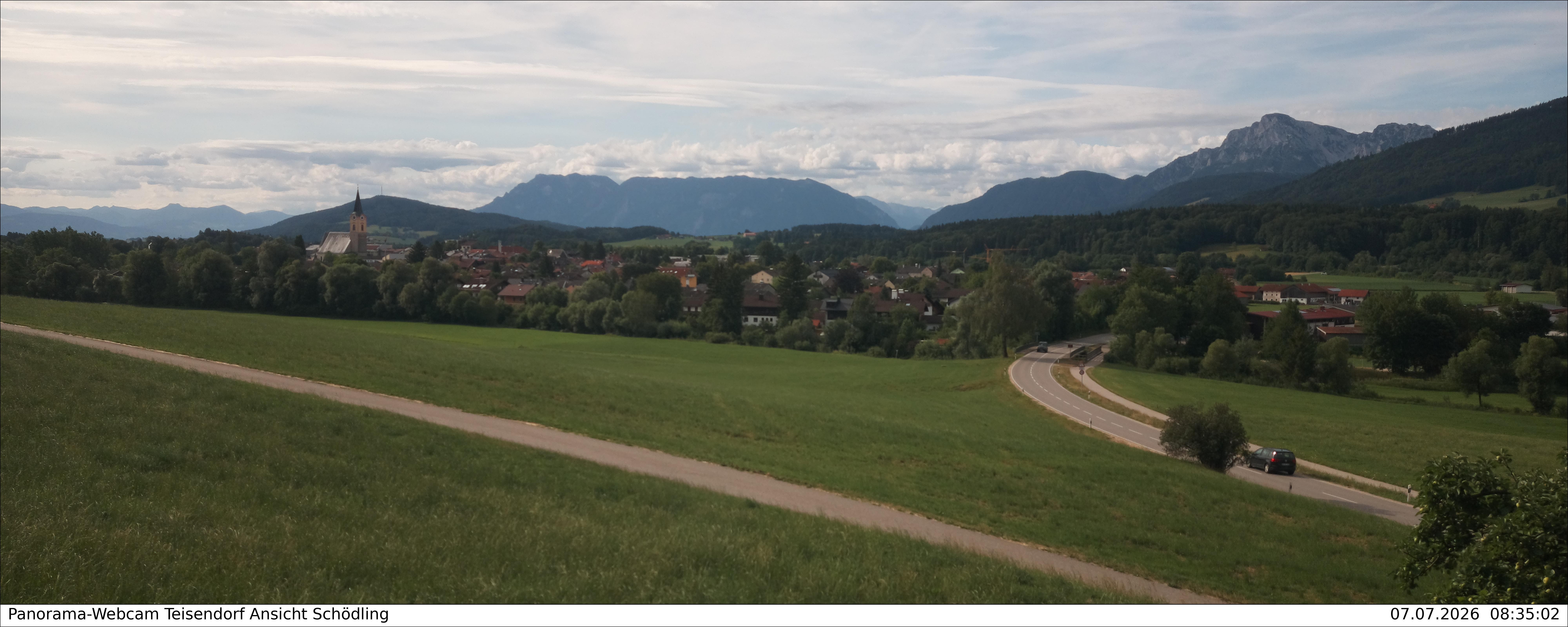 Archiv Foto Webcam Blick auf Teisendorf