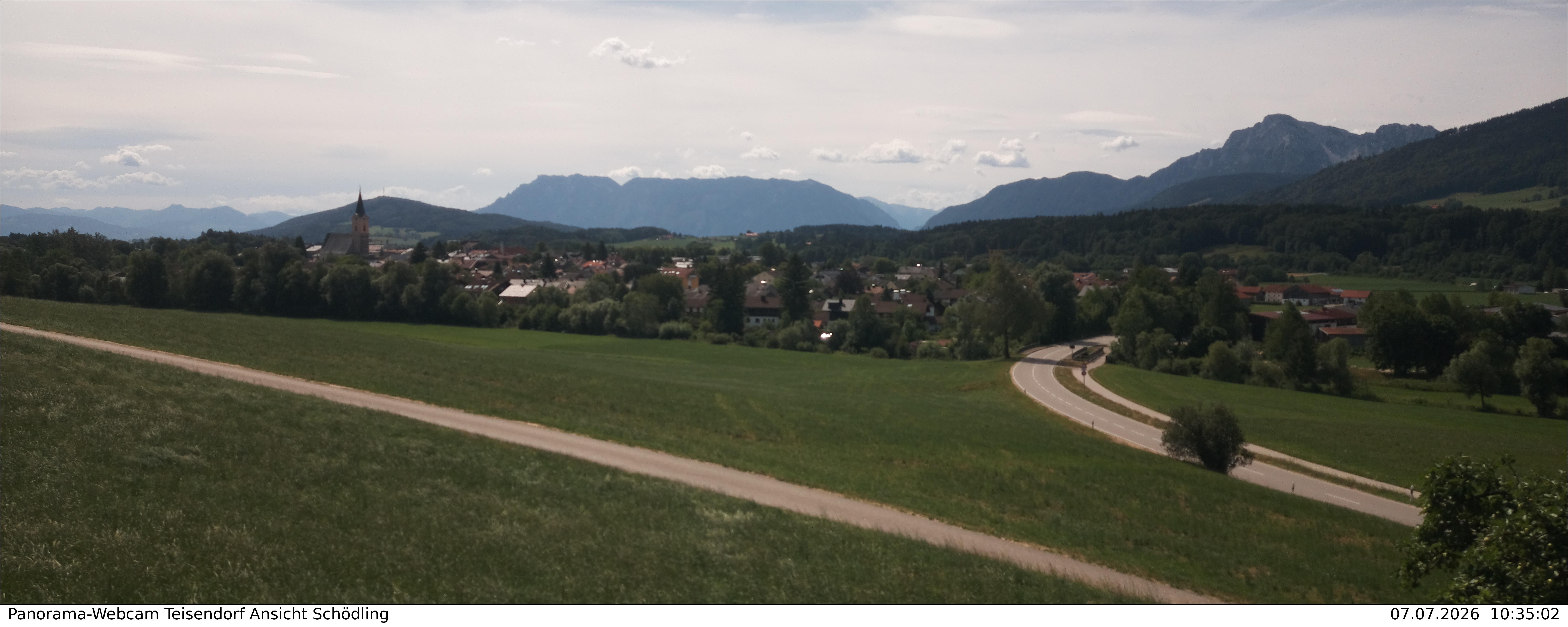 Archiv Foto Webcam Blick auf Teisendorf