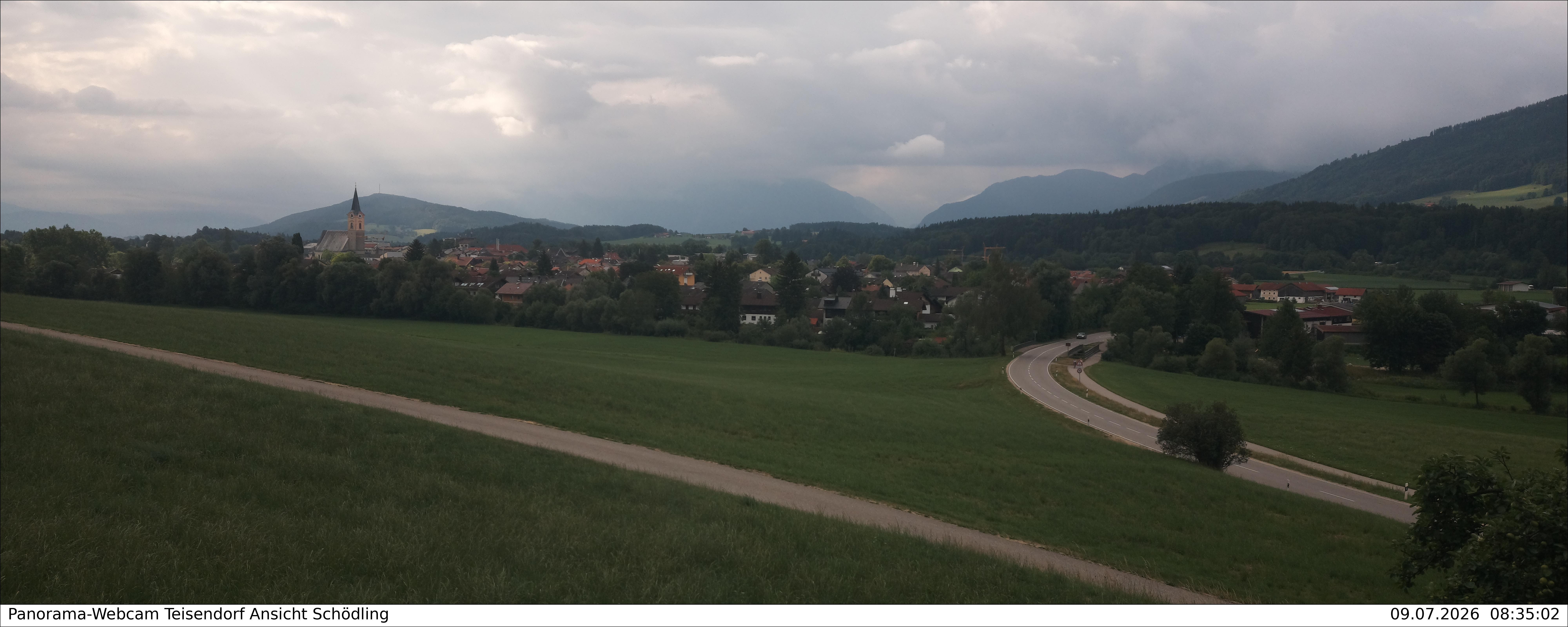 Archiv Foto Webcam Blick auf Teisendorf