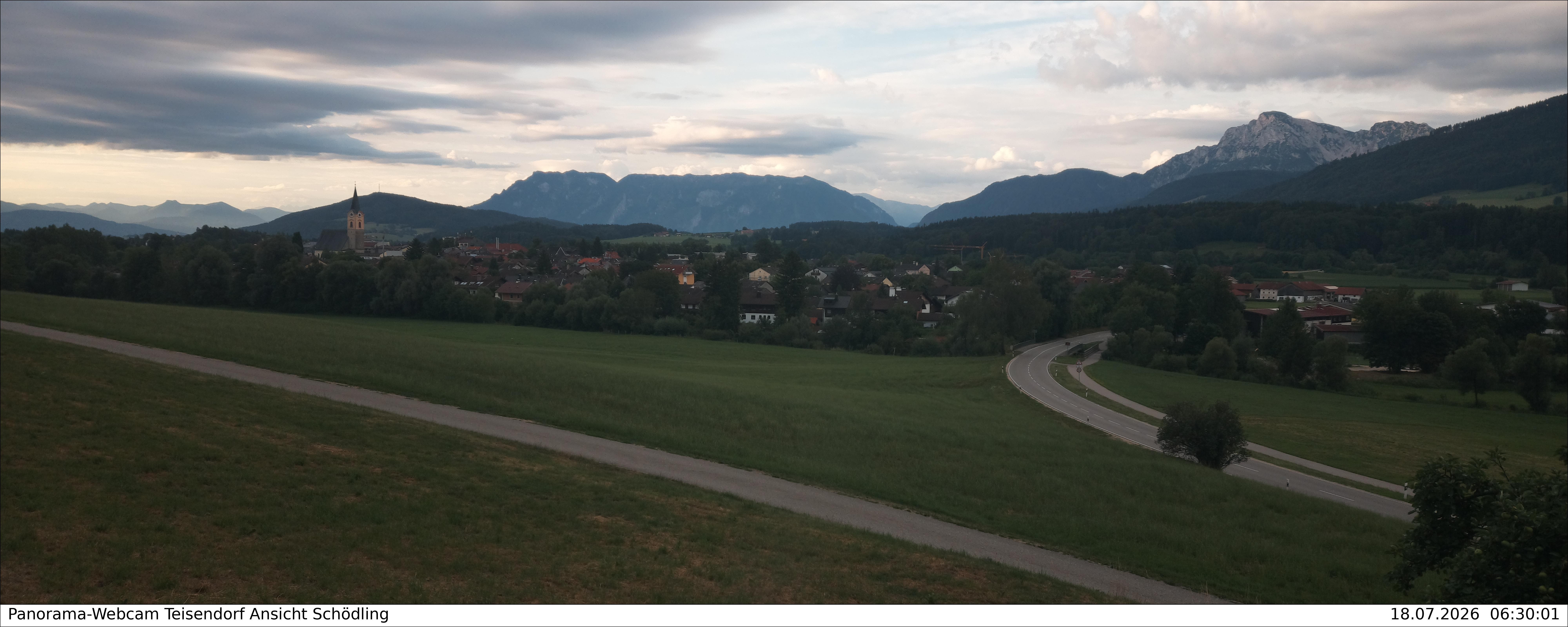 Archiv Foto Webcam Blick auf Teisendorf