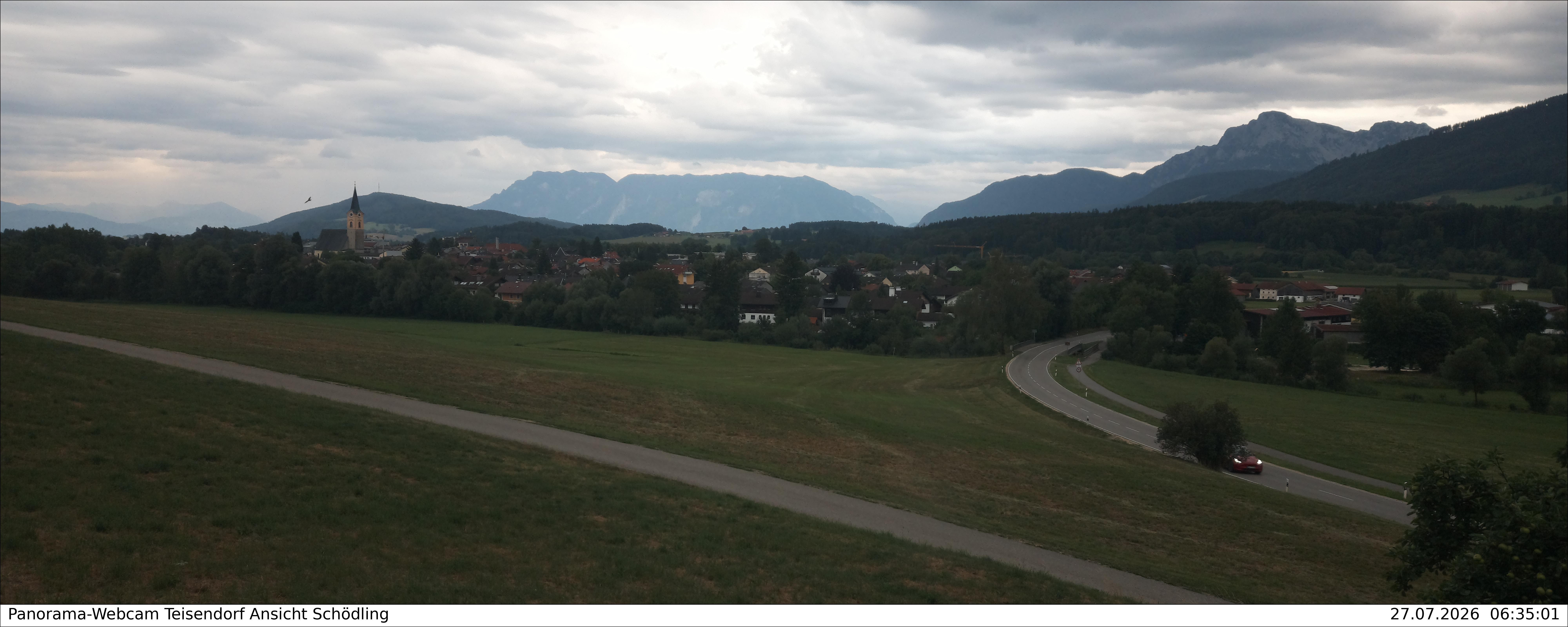Archiv Foto Webcam Blick auf Teisendorf